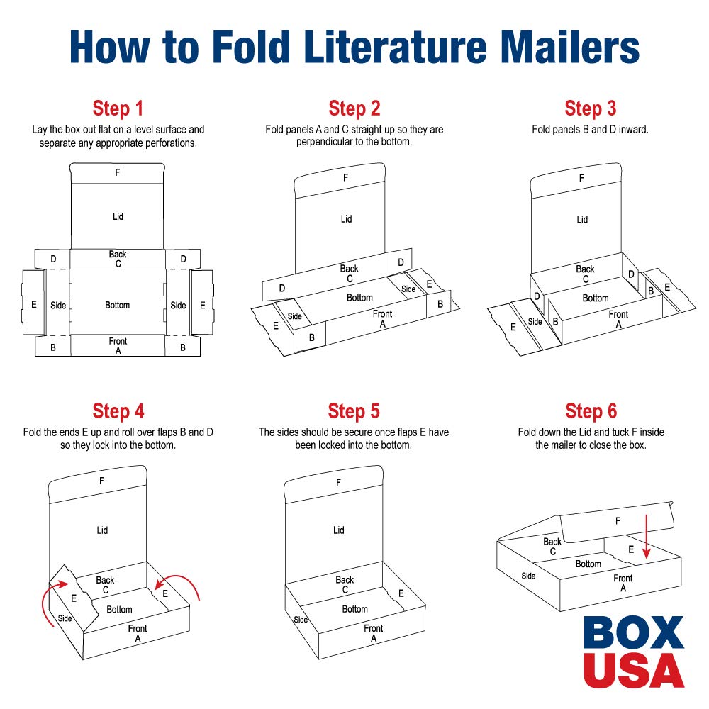 BOX USA BMIBMS1000 White Corrugated Mailers 15 1/8 x 11 1/8 x 4 Inches - Pack of 50 Shipping Boxes for Mailing, Packaging, and Ecommerce