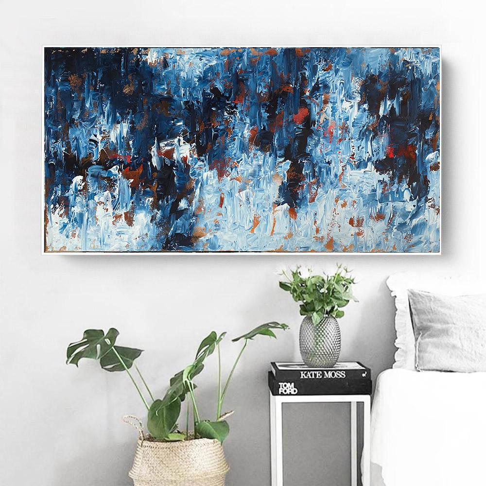 Original Hand-Painted Canvas Artwork 150x76 cm - Time To Remember - Perfect for Living Room, Bedroom & Office Decor