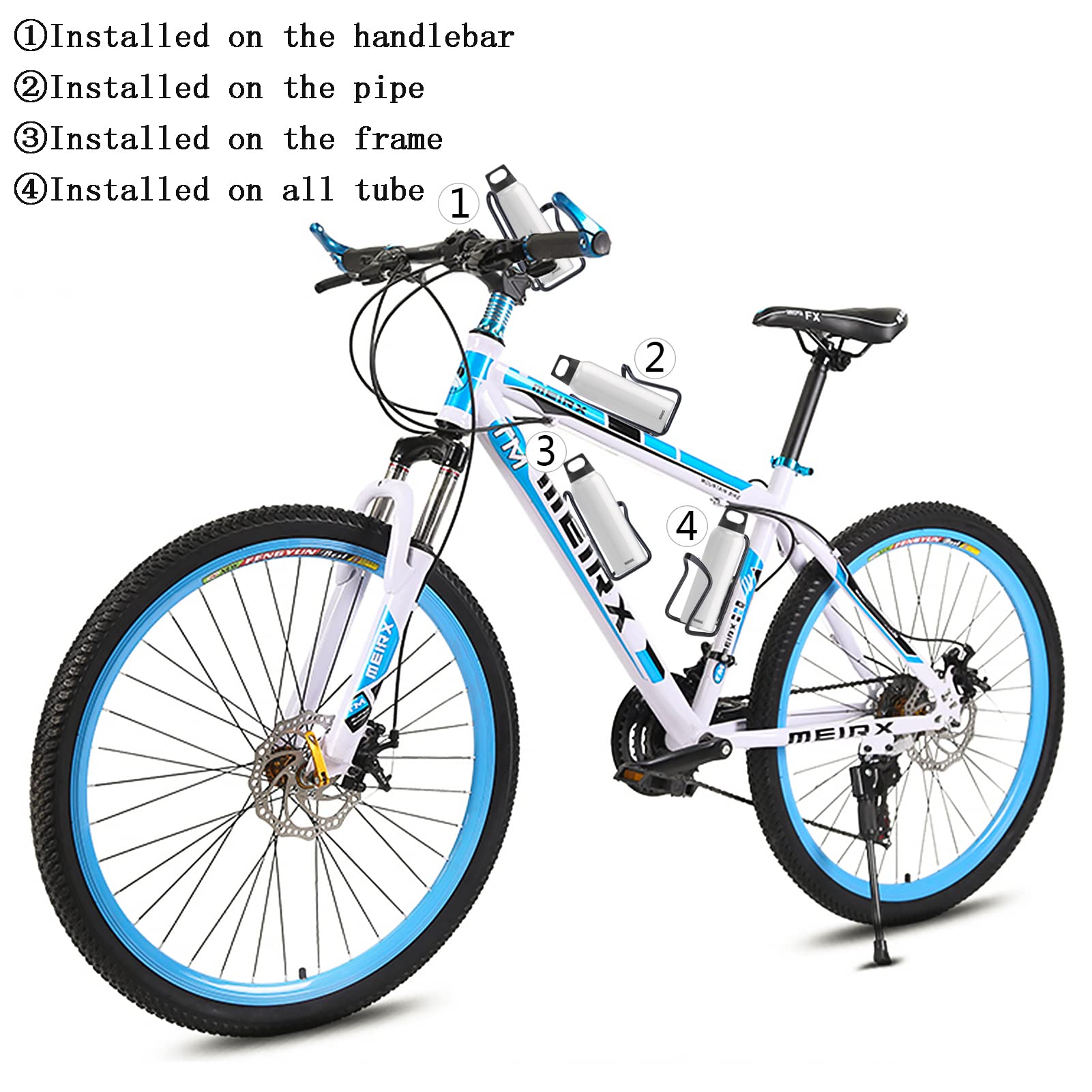 FiveBox Aluminum Alloy Bike Water Bottle Cage Holder - Lightweight & Durable Cycling Accessory for Road, Mountain & Commuter Bikes - Perfect for Outdoor Sports, Fitness & Daily Rides