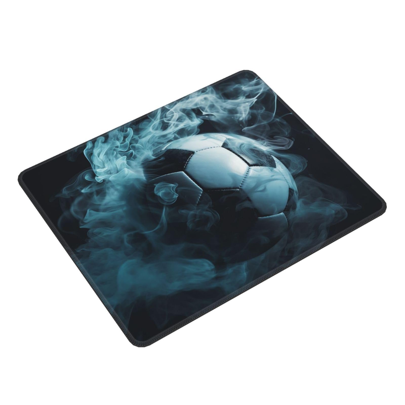 Premium Smoke Football Design Gaming Mouse Pad - 11.8 x 9.8 Inch Non-Slip Rubber Base Rectangular Mousepad for PC, Laptop, Office & Home Use | Perfect for Gamers, Programmers & Office Workers