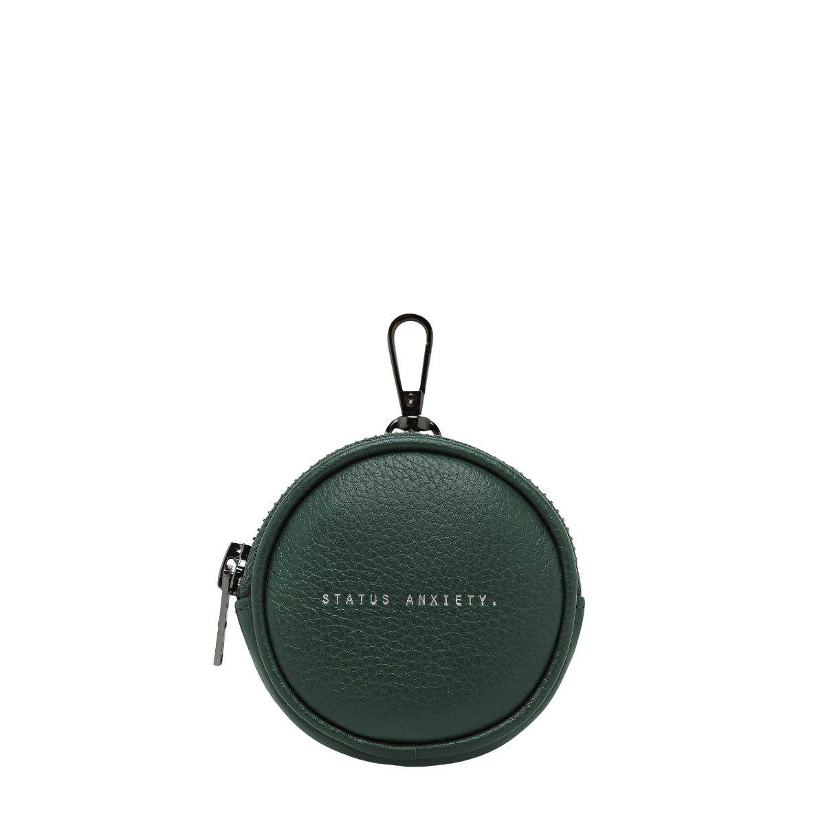 STATUS ANXIETY Go With Me Leather Zip Around Coin Pouch - Stylish Wallet for Travel, Shopping & Everyday Use