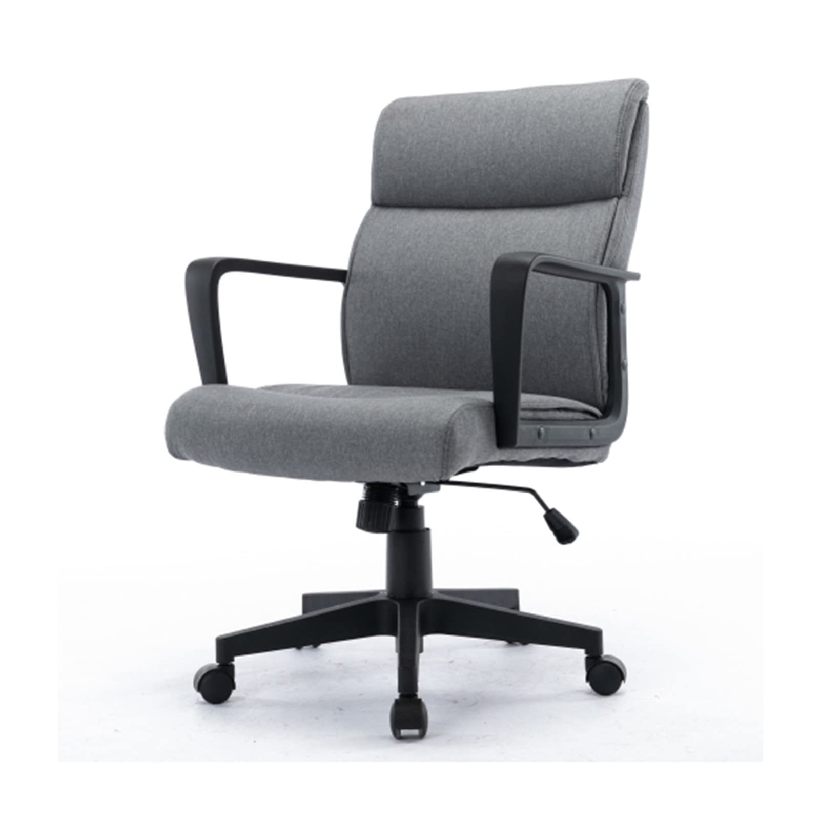 Ergonomic Home Office Desk Chair - Mid Back Executive Chair with Spring Cushion, PP Arms & 360° Swivel - Perfect for Work from Home, Gaming & Study Sessions