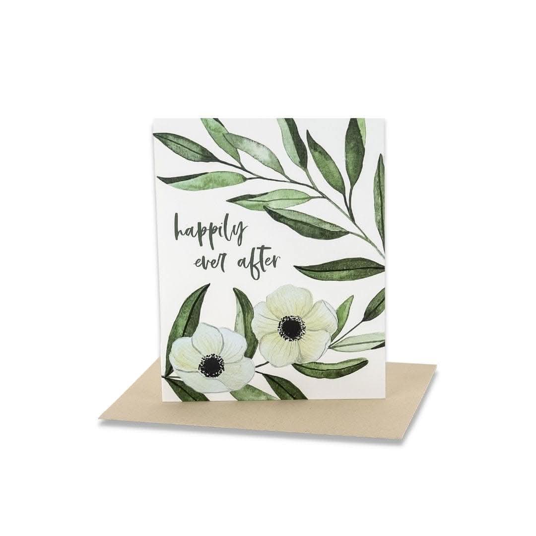 Beautiful 'They Lived Happily Ever After' Greeting Card - Perfect for Weddings, Anniversaries & Romantic Occasions