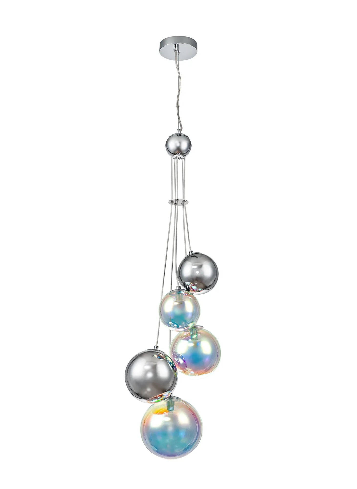 Modern Austin 5-Light Cluster Pendant with G9 Base - Elegant Ceiling Lighting for Dining Room, Kitchen Island, or Entryway