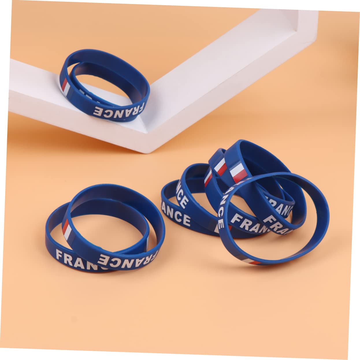 TEHAUX 10 Pcs Rubber Bands Women Bracelets - Durable Silicone Wristbands for Country Fans, Rural Man Party Supplies, Perfect for Concerts, Festivals, and Outdoor Events