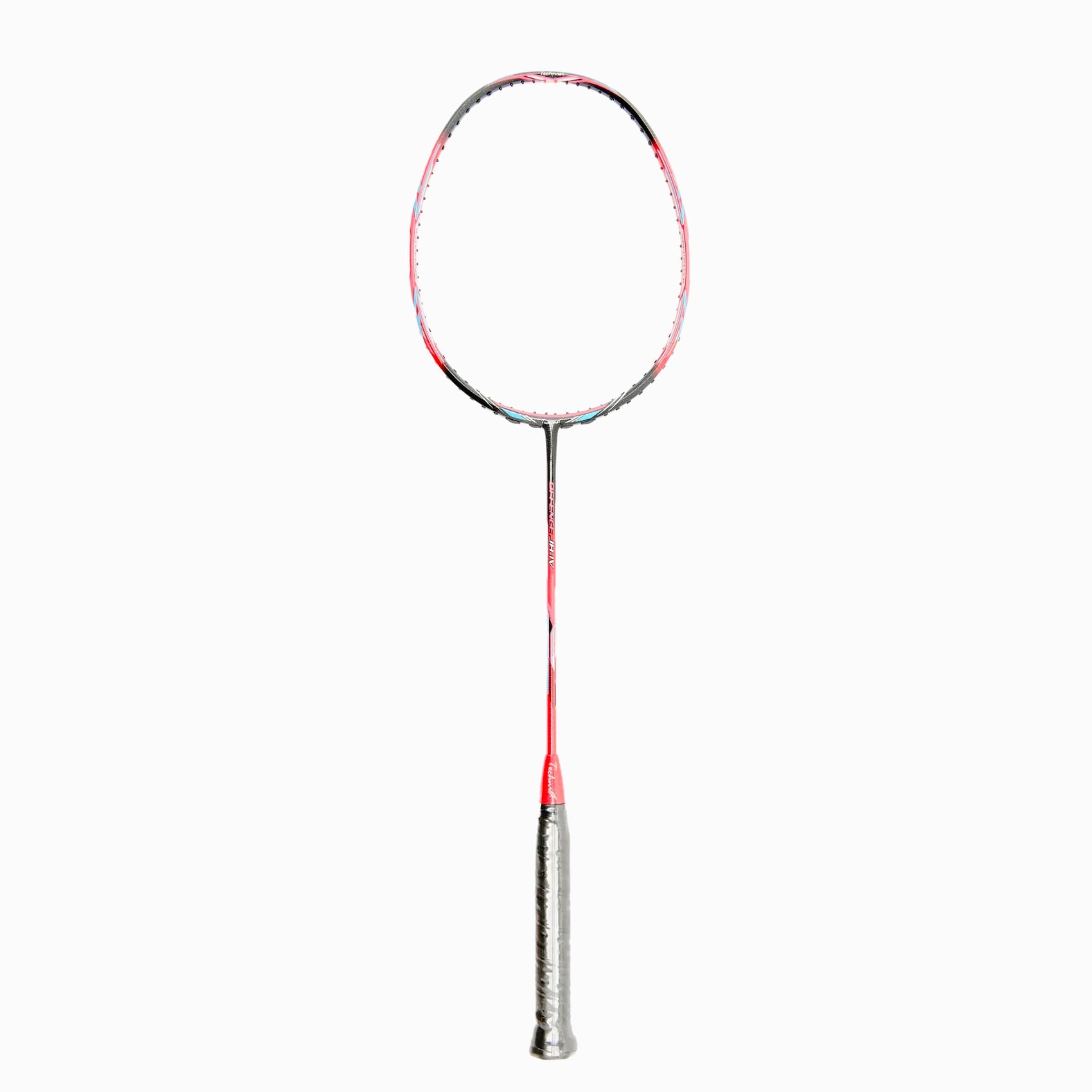 Technist JH IV Badminton Racket - Professional Carbon Fiber Badminton Racquet for Adults & Beginners [Red] - Perfect for Training, Competition & Recreational Play