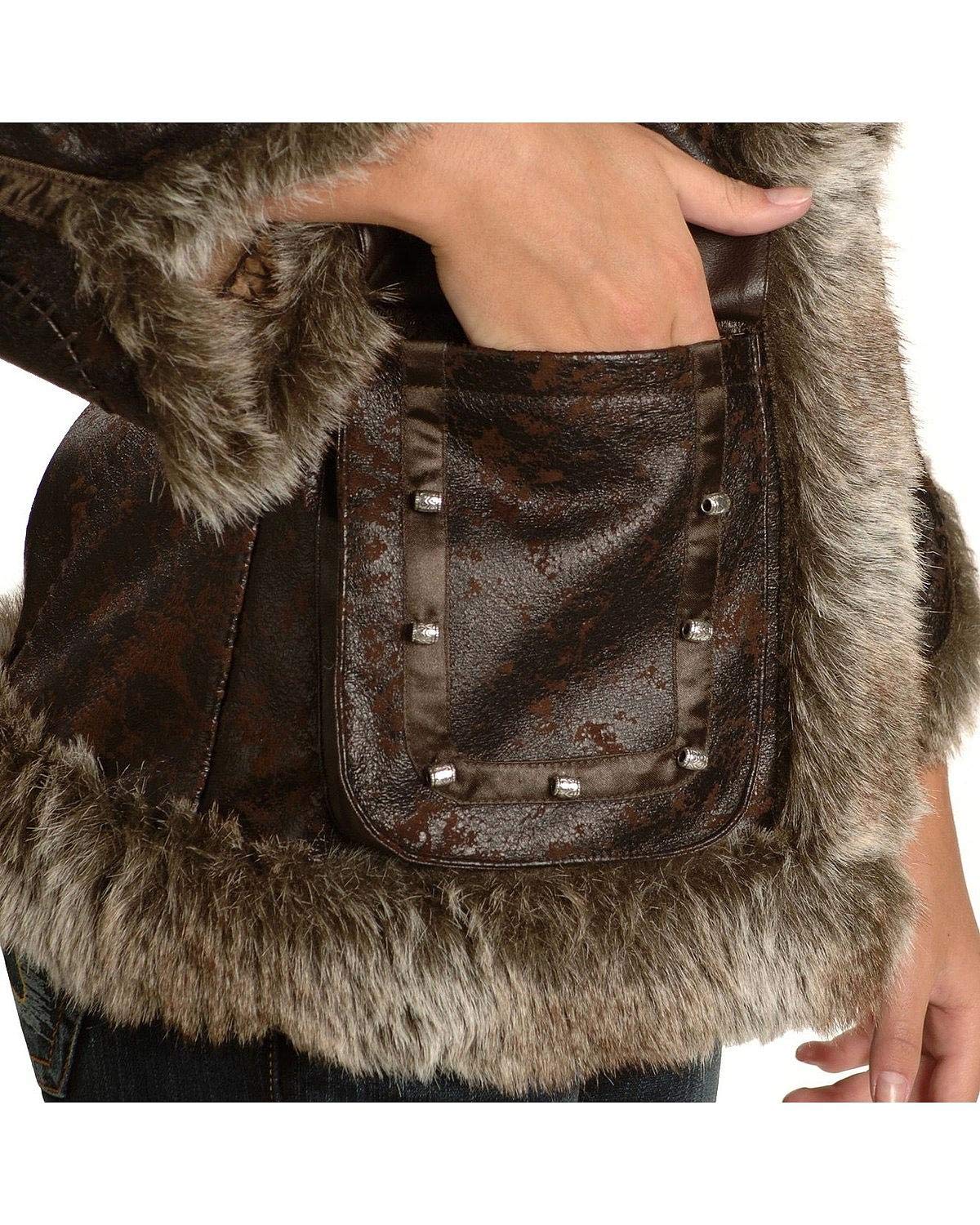 Scully Women's Faux Leather and Fur Jacket - 8013 | Stylish Winter Coat for Women | Perfect for Casual Outings, Date Nights & Cold Weather Fashion