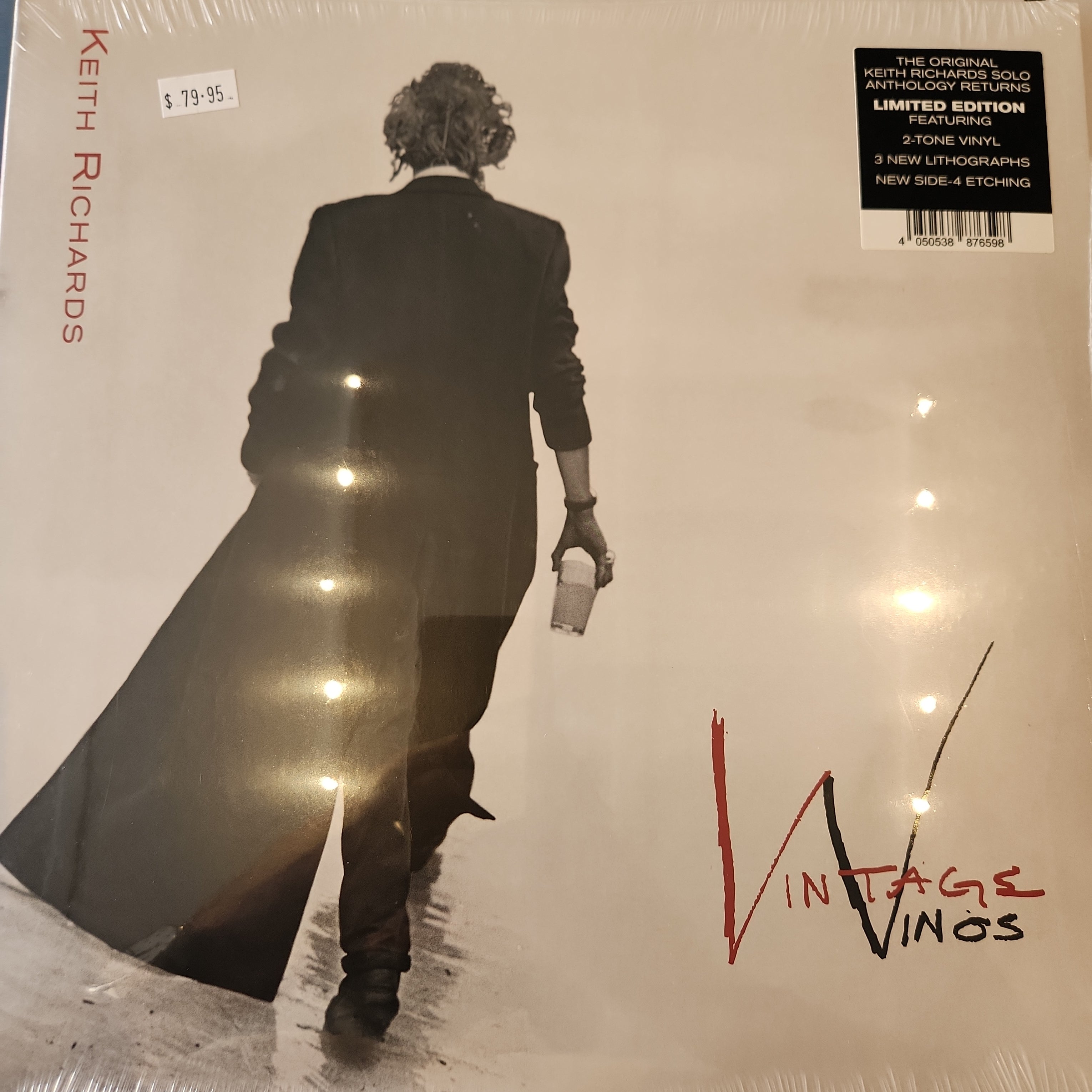 Keith Richards Vintage Vinos RSD Vinyl LP - Limited Edition Rock Collectible for Music Lovers & Vinyl Enthusiasts - Perfect for Home Listening, Gifts & Record Collections