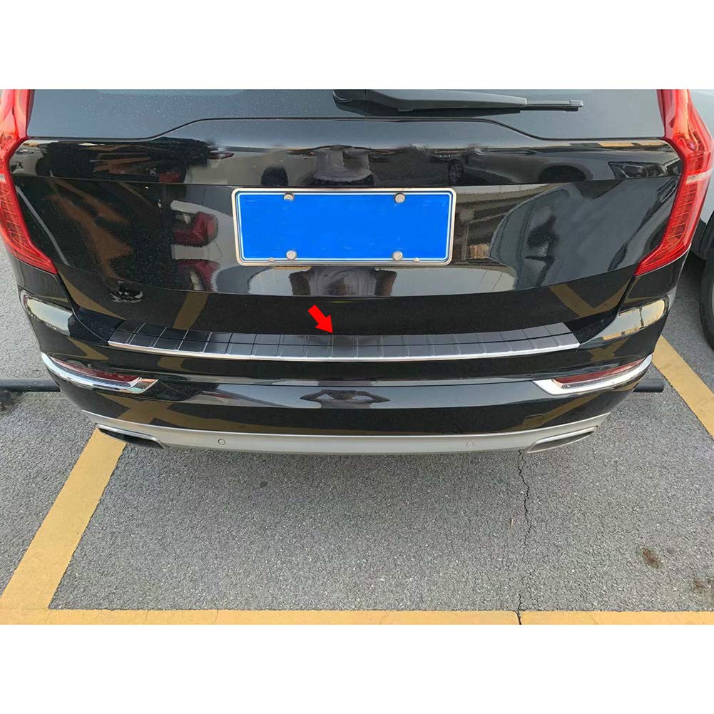 Volvo XC90 Rear Bumper Guard (2016-2025) - Stainless Steel Matte Finish Protective Cover for SUV - Perfect for Parking Protection & Off-Road Adventures