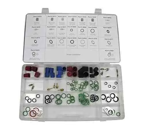 Heavy Duty Truck AC Service Assortment Kit 4463 - Professional Automotive Air Conditioning Repair Tool Set for Semi Trucks & Commercial Vehicles | Ideal for Mechanics, Fleet Maintenance & DIY Enthusiasts