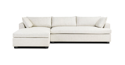 Milo Left-Facing Sleeper Sectional Sofa with Recliner - Modern L-Shaped Couch for Living Room, Family Room, and Home Theater Comfort