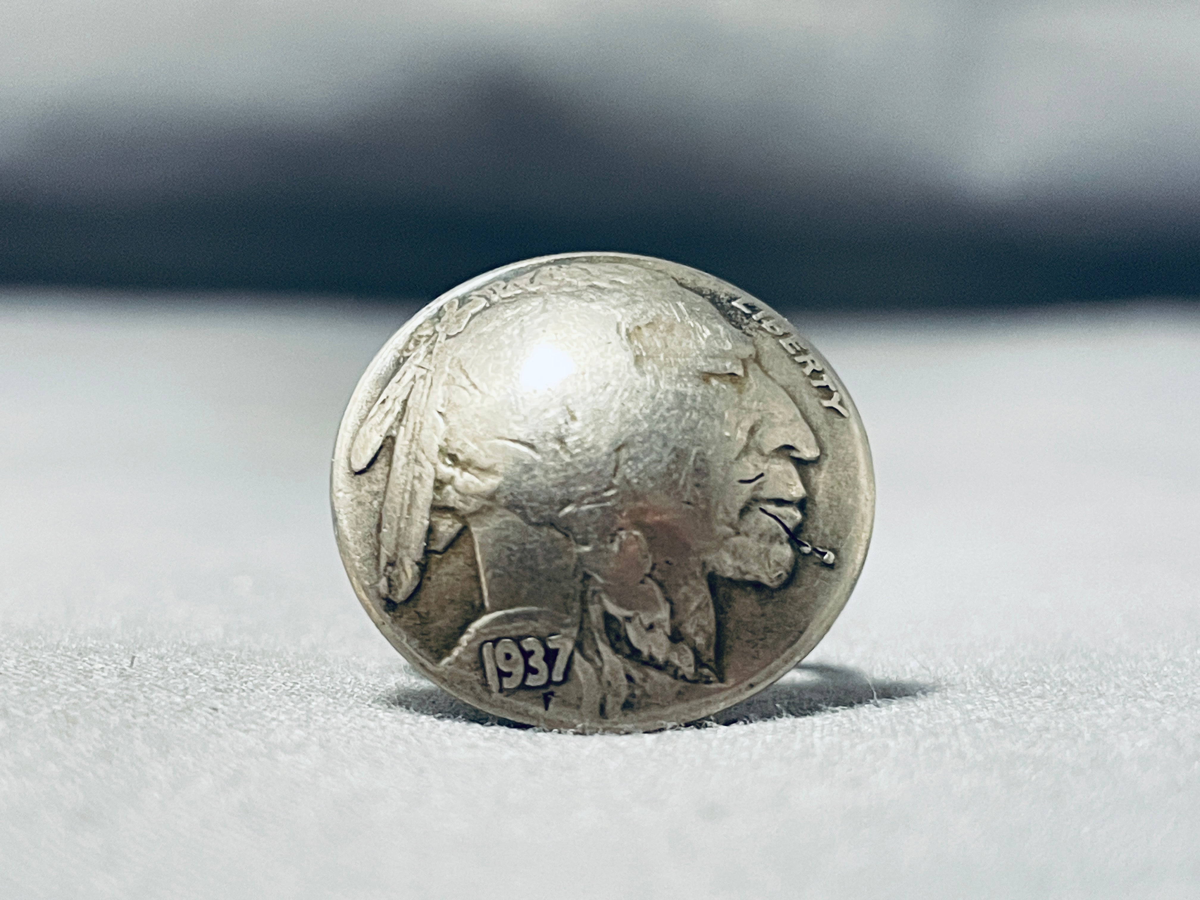 Vintage 1937 Native American Navajo Sterling Silver Coin Ring - Authentic Old West Jewelry for Men & Women, Perfect for Western Fashion, Boho Style & Gift Giving