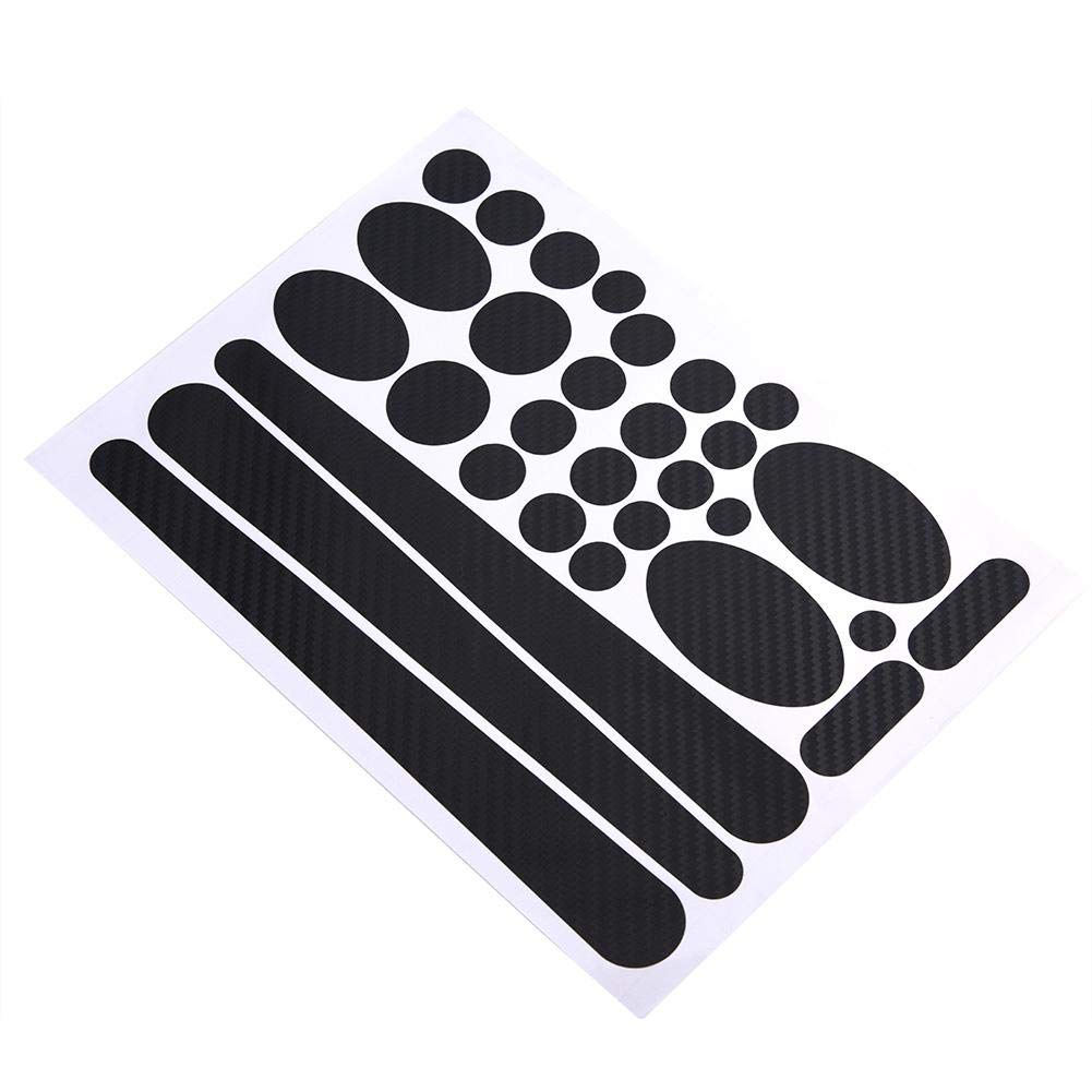 Alomejor Bike Chainstay Protector Kit - Durable Frame & Chain Guard Stickers for Mountain & Road Bicycles - Black - Perfect for Off-Road Trails, Commuting & Cycling Protection