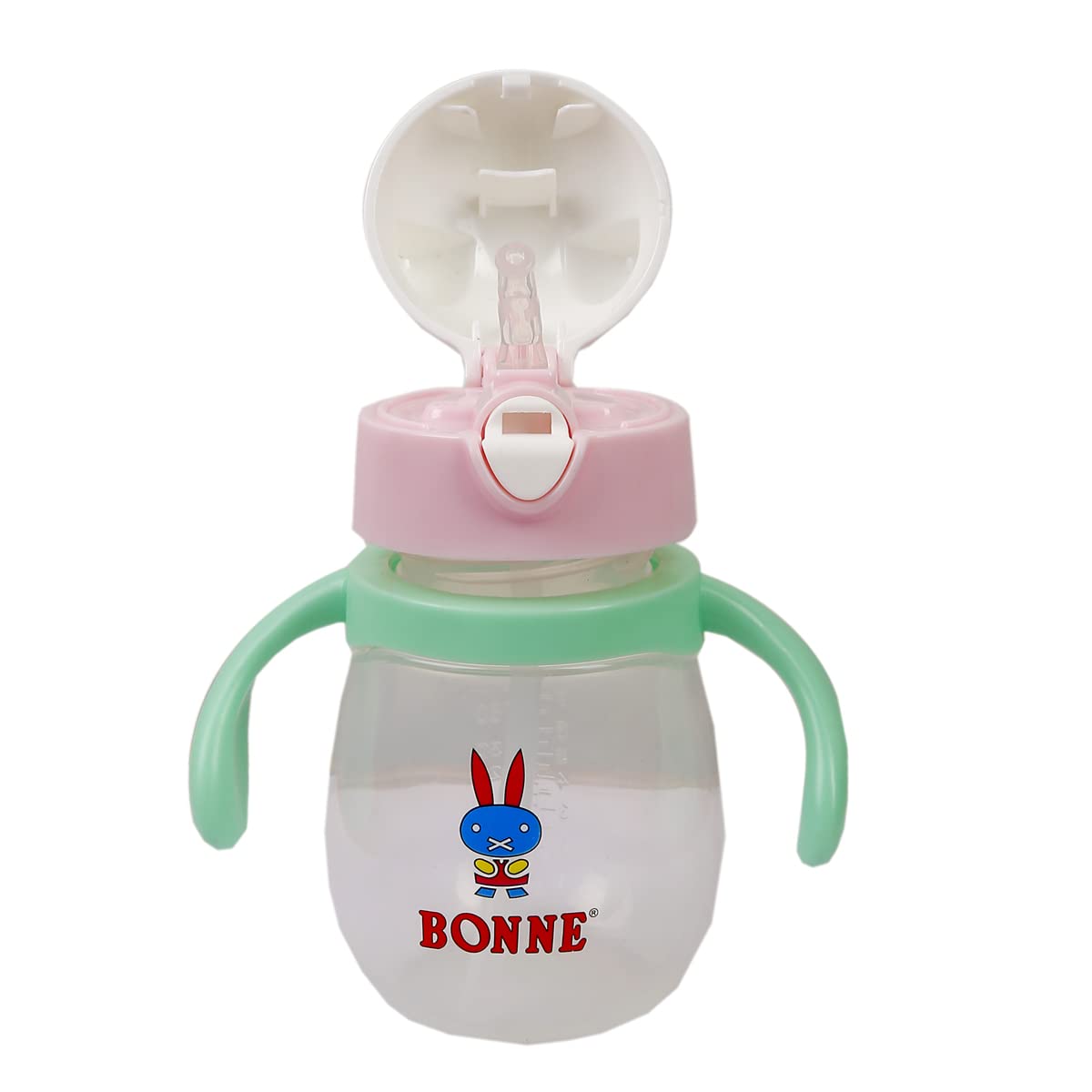 BONNE Kitty Sipper Cup with Pop-up Straw & Handle - Leak Proof Kids Water Bottle for School, Travel & Outdoor Activities (1 Pack)