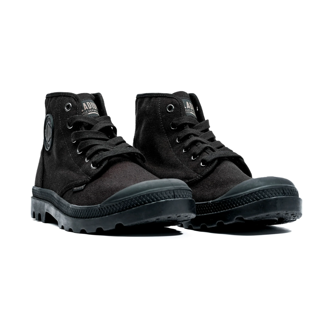 Palladium Women's Pampa Hi Black Boots - Stylish & Comfortable Ankle Boots for Casual Wear, Hiking & Outdoor Adventures