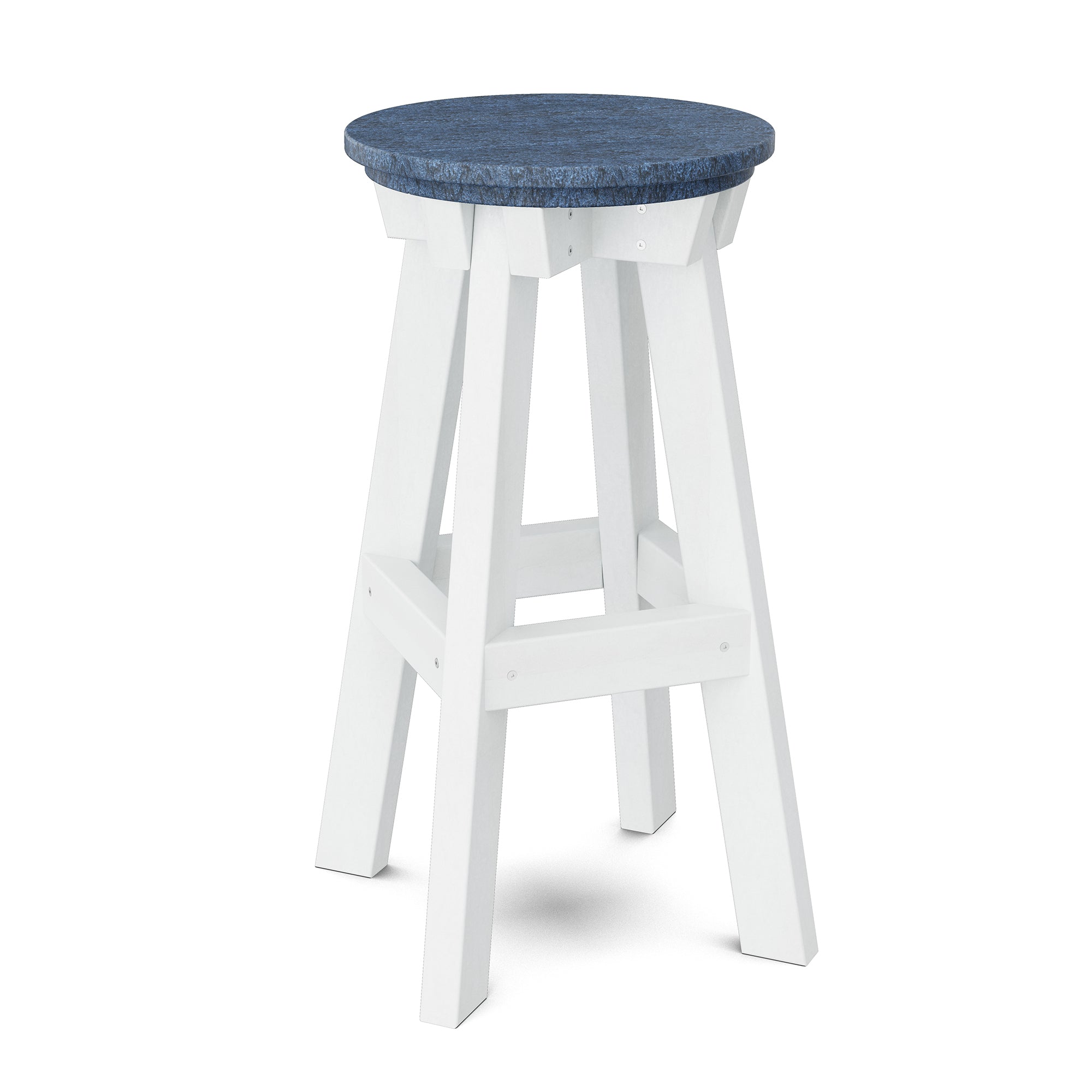 Vintage Heritage Bar Stool - Solid Wood Counter Height Stool with Backrest - Perfect for Kitchen Island, Home Bar & Breakfast Nook