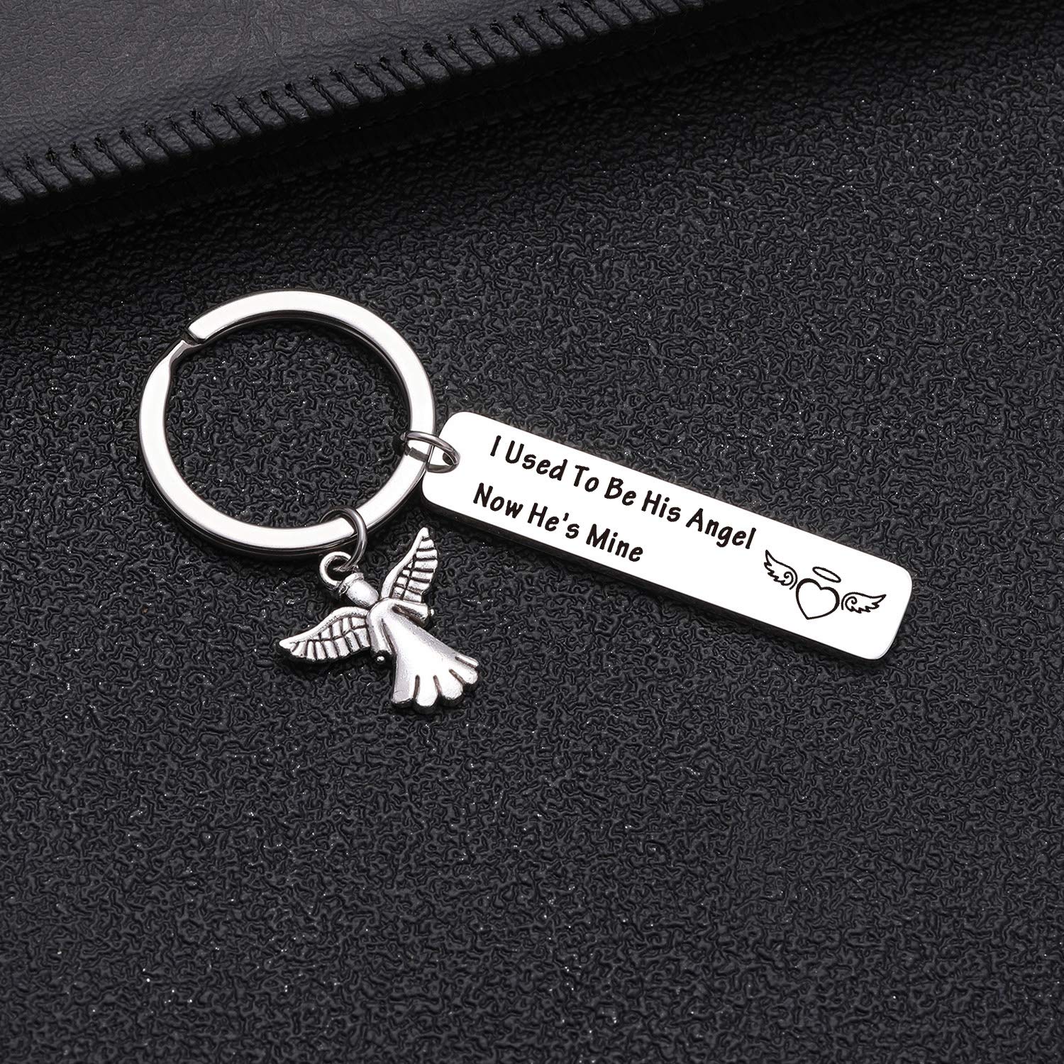 Guardian Angel Keychain - Memorial Gift for Dad, Grandpa, Uncle - Sympathy Gift for Loss of Loved One - Inspirational Keepsake for Grieving & Remembrance - Perfect for Funerals, Memorial Services & Comforting Loved Ones
