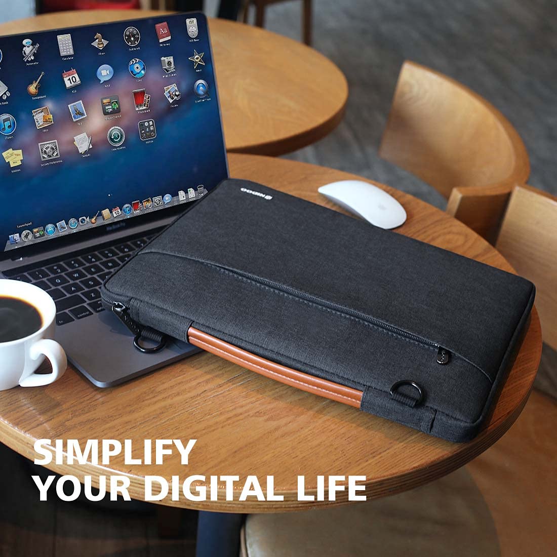 Premium NIDOO 11-12.5 Inch Laptop Sleeve Shoulder Bag for MacBook Pro 14