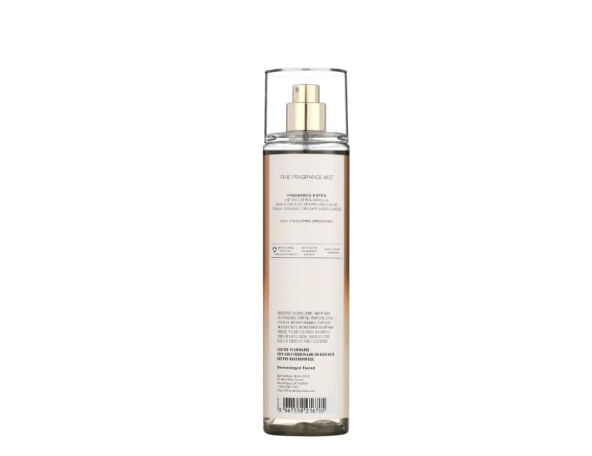 Warm Vanilla Sugar Body Mist Spray - 8 fl oz Full Size Fine Fragrance for Women | Long-Lasting Scent for Daily Use, Work & Date Nights