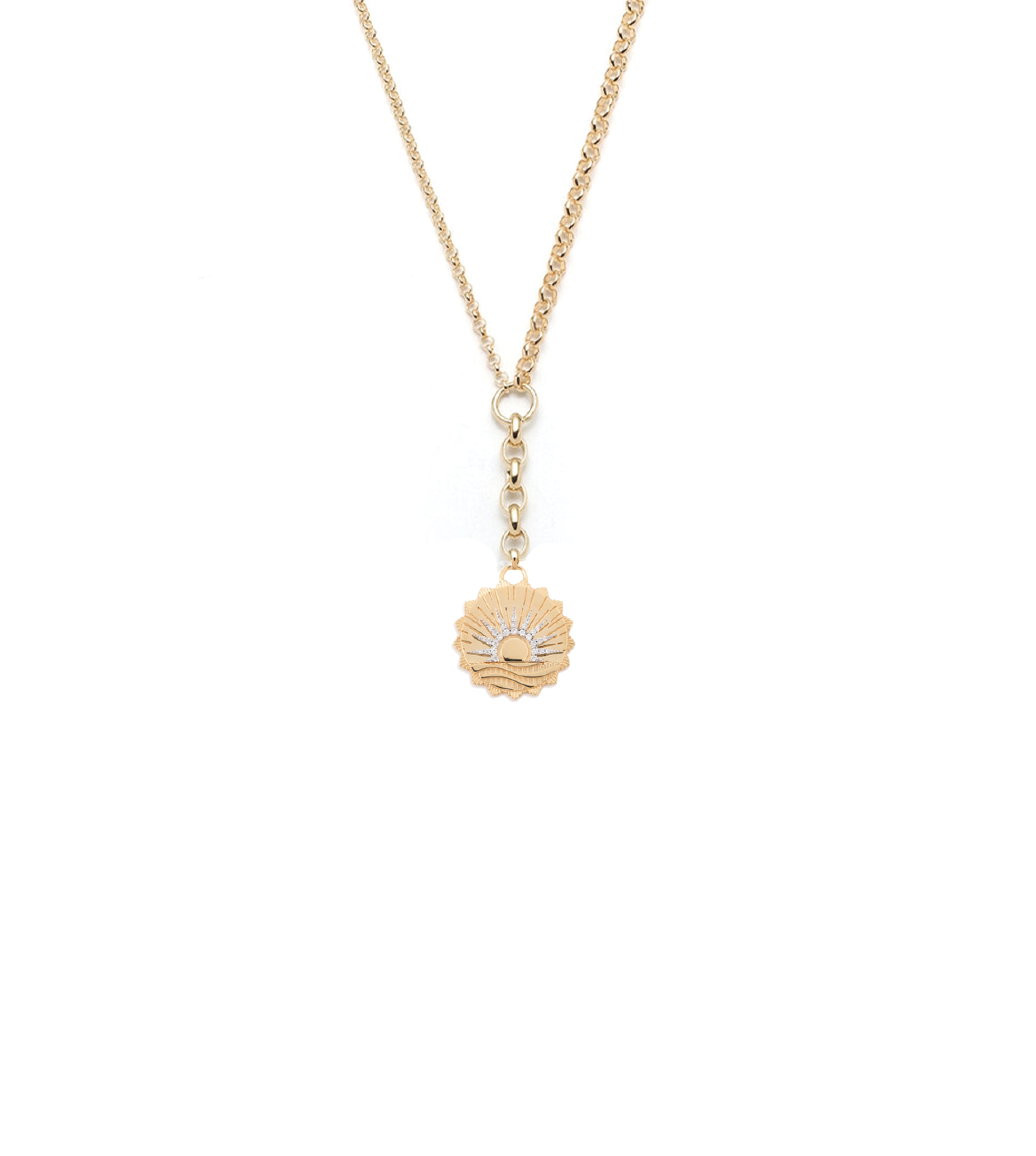 New Beginnings Internal Compass Medium Mixed Belcher Extension Chain Necklace - Spiritual Jewelry for Women, Adjustable Layered Necklace for Everyday Wear, Gift for Graduation & New Journey