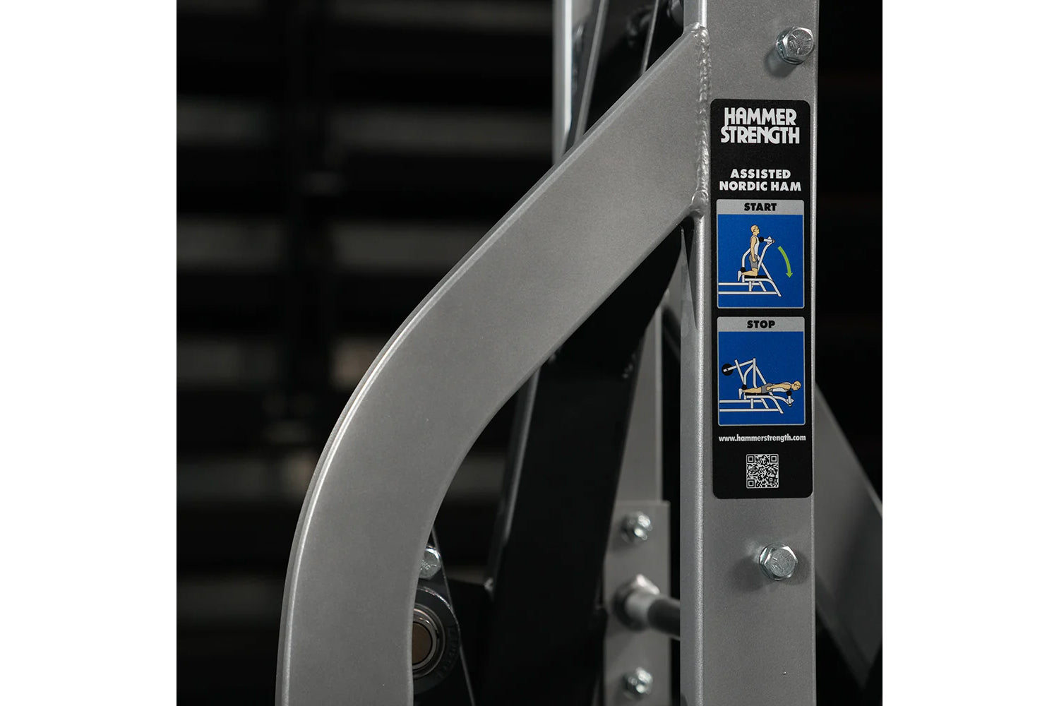 Hammer Strength Assisted Nordic Hamstring Curl Machine - Professional Gym Equipment for Leg Workouts - Perfect for Home & Commercial Use