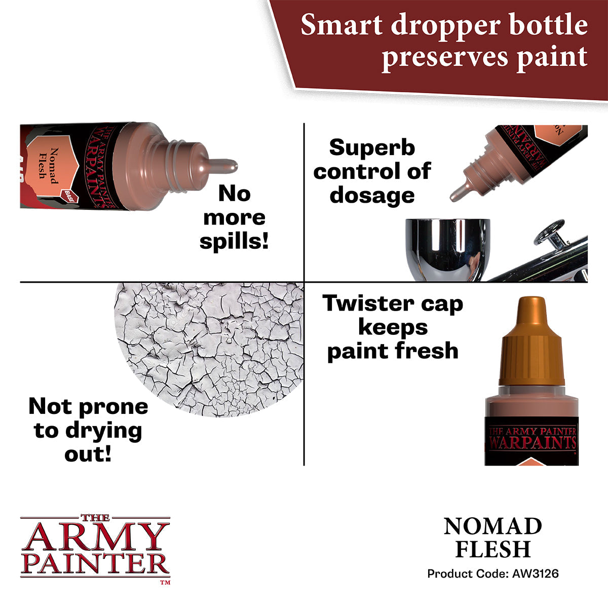 Warpaints Air: Nomad Flesh - Professional Water-Based Body Paint for Cosplay & Halloween Makeup | Perfect for Costume Parties & Theatrical Performances