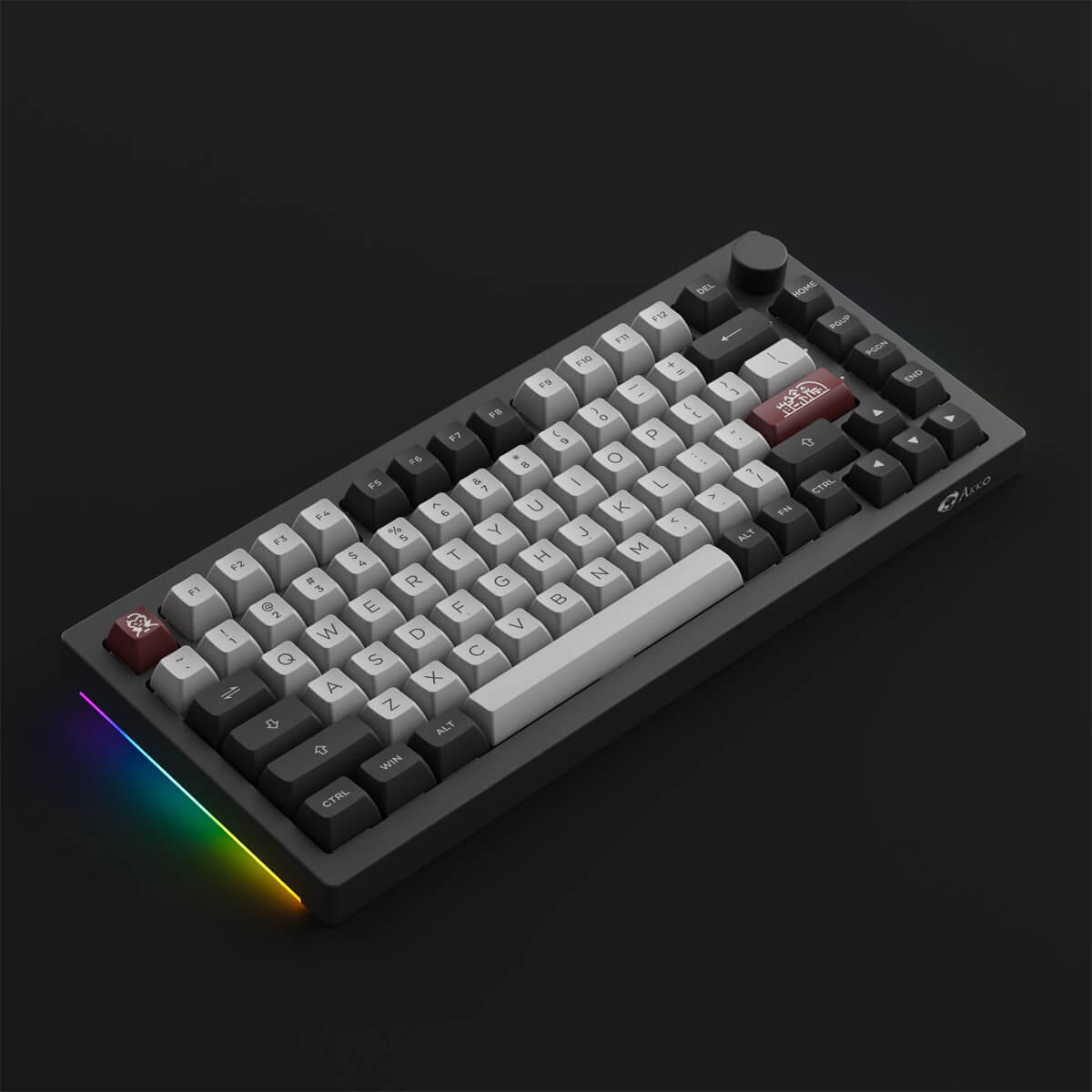 Akko 5075B Plus Dracula Castle Wireless RGB Mechanical Gaming Keyboard - Hot Swappable with Cream Yellow Switches - Perfect for Typing, Gaming & Office Work