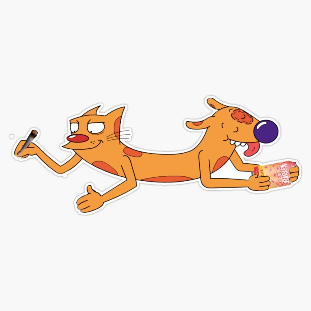 Leyland Designs Bad Boy Catdog Vinyl Sticker - Durable 5