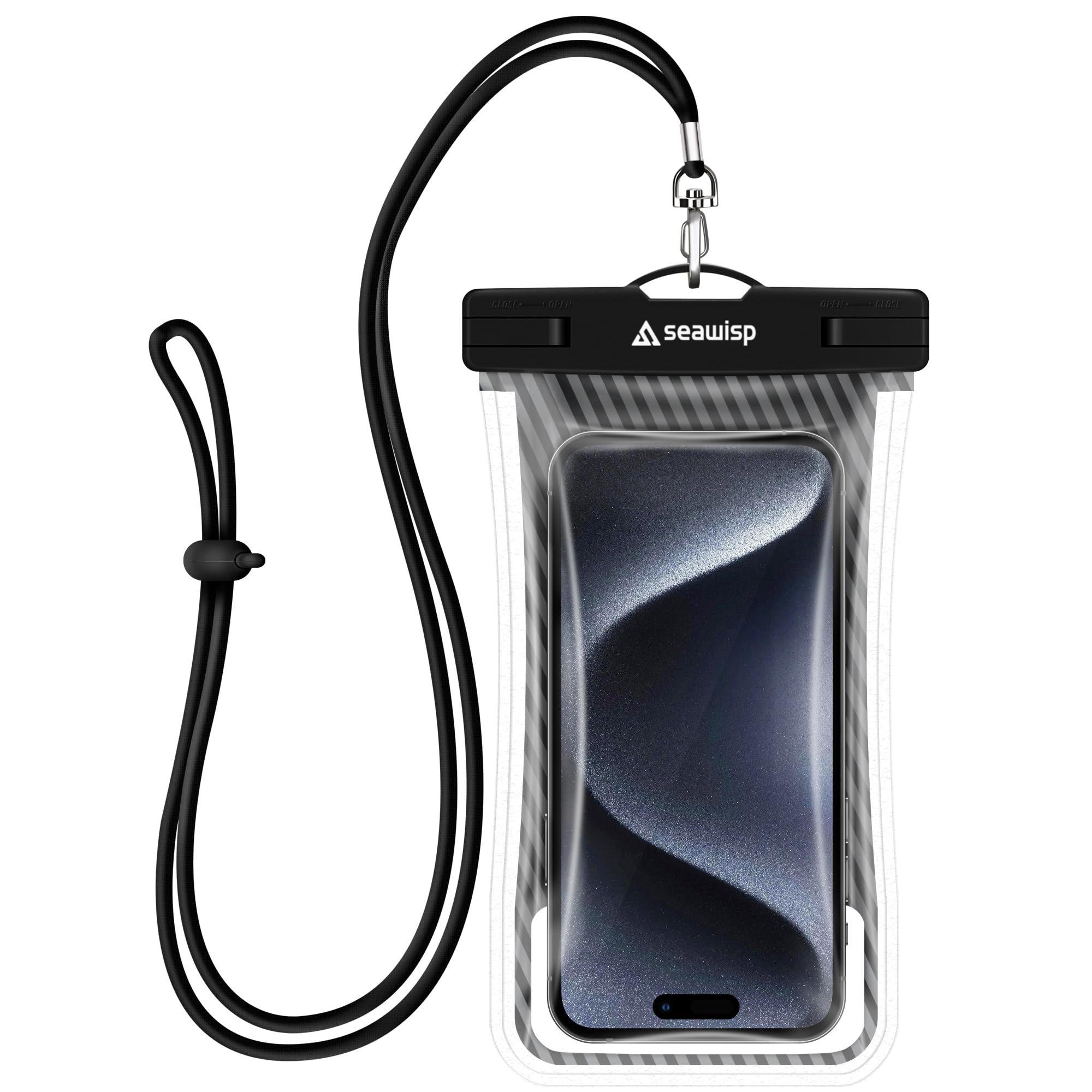 Waterproof Phone Pouch with Floating Airbag - IPX8 Universal Dry Bag Case for iPhone 16/15/14/13 Pro Max & Galaxy S24/S23 (Up to 6.9
