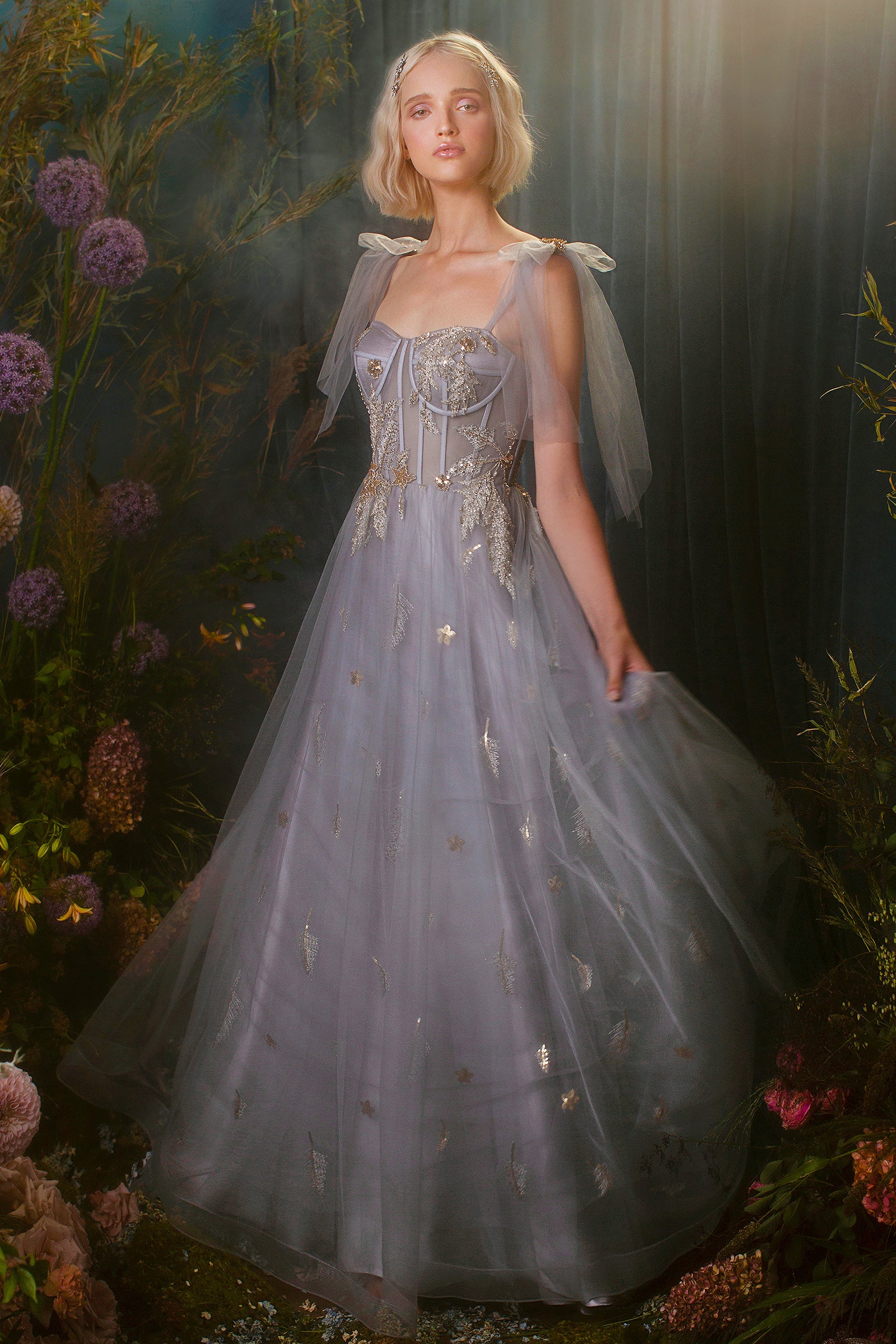 Andrea & Leo Star of My Eye Corset Tulle A-Line Wedding Dress - Elegant Bridal Gown for Church Ceremony, Garden Wedding & Reception
