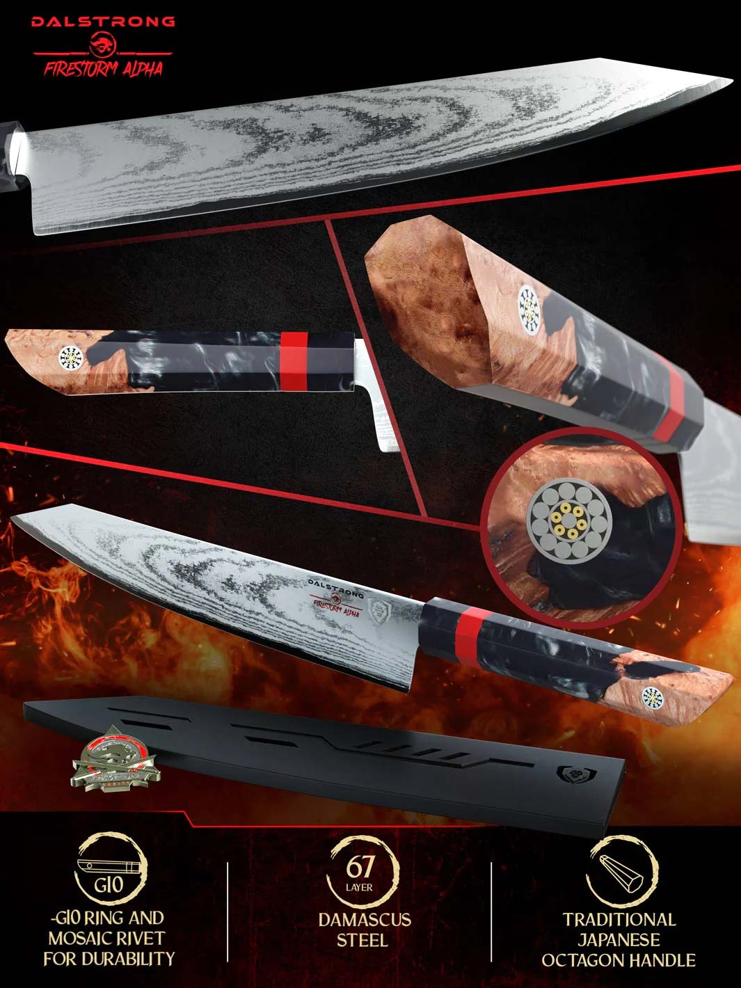 Dalstrong Firestorm Alpha Series 9.5