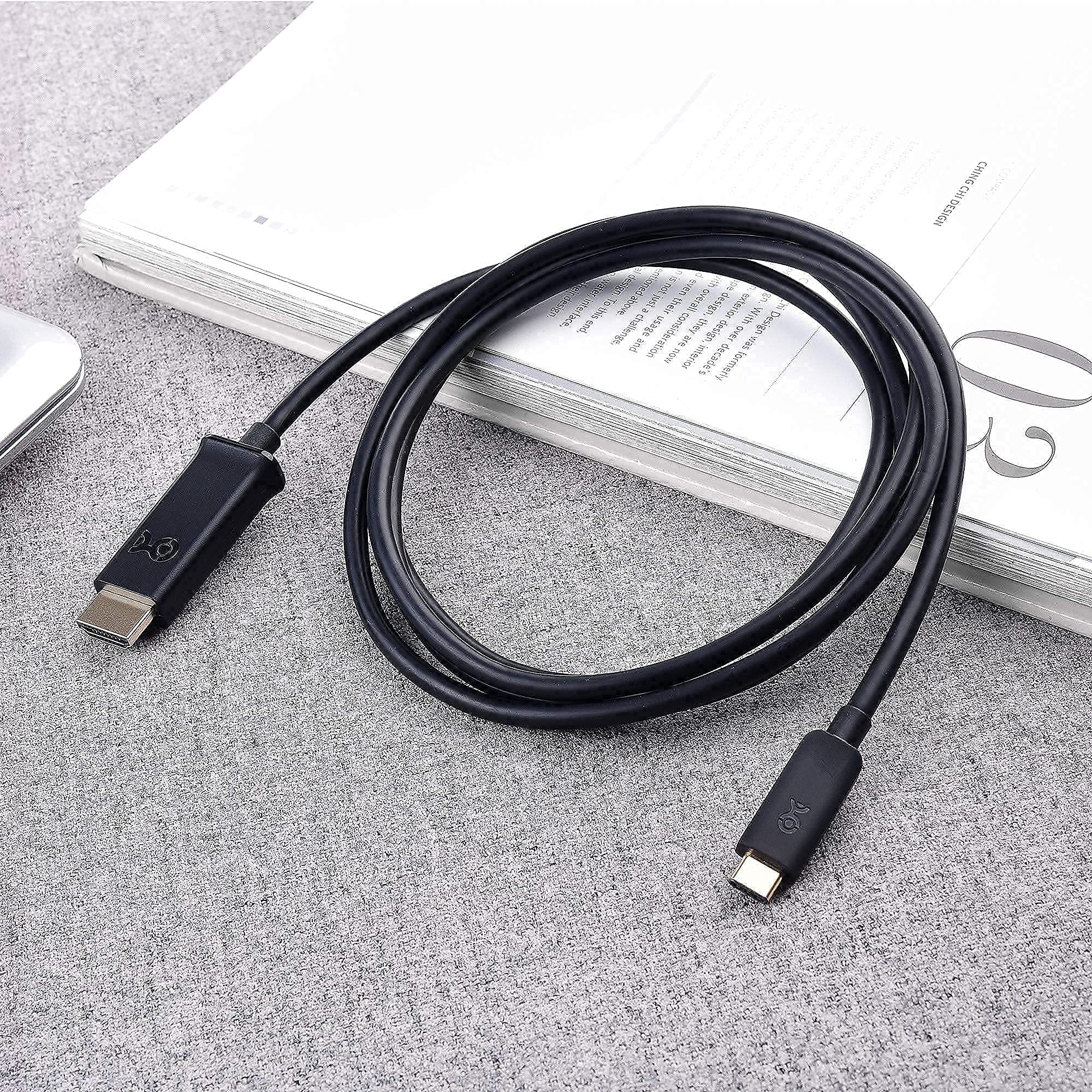 Active DisplayPort to HDMI Adapter 4K 60Hz with Eyefinity Technology & USB C to HDMI Cable 6ft - Dual Monitor Setup for Gaming, Home Theater, and Office Workstations