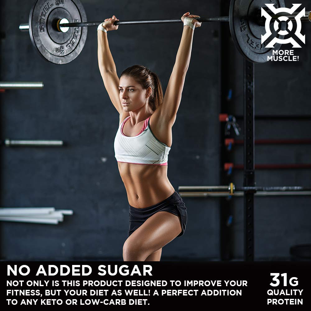 Progenex® More Muscle Hydrolyzed Whey Protein Isolate Powder - No Added Sugar, Low Carb for Lean Muscle Gain | Best Tasting High Protein Shake for Women & Men | 25 Servings Vanilla Cream | Post-Workout Recovery & Meal Replacement