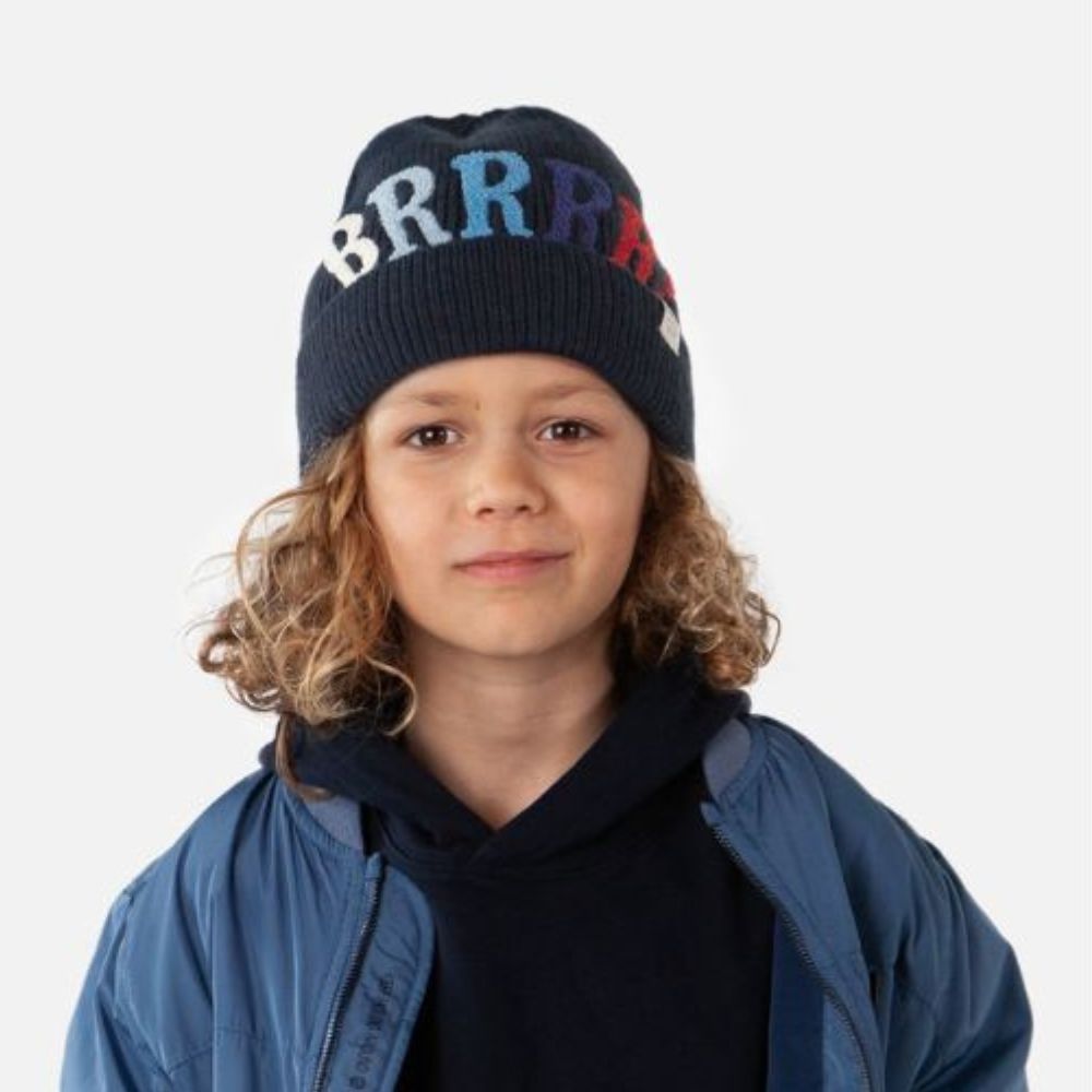 Bart's Foddy Beanie Hat - Navy Blue 53cm Winter Knit Cap for Men & Women - Perfect for Skiing, Hiking and Cold Weather Outdoor Activities