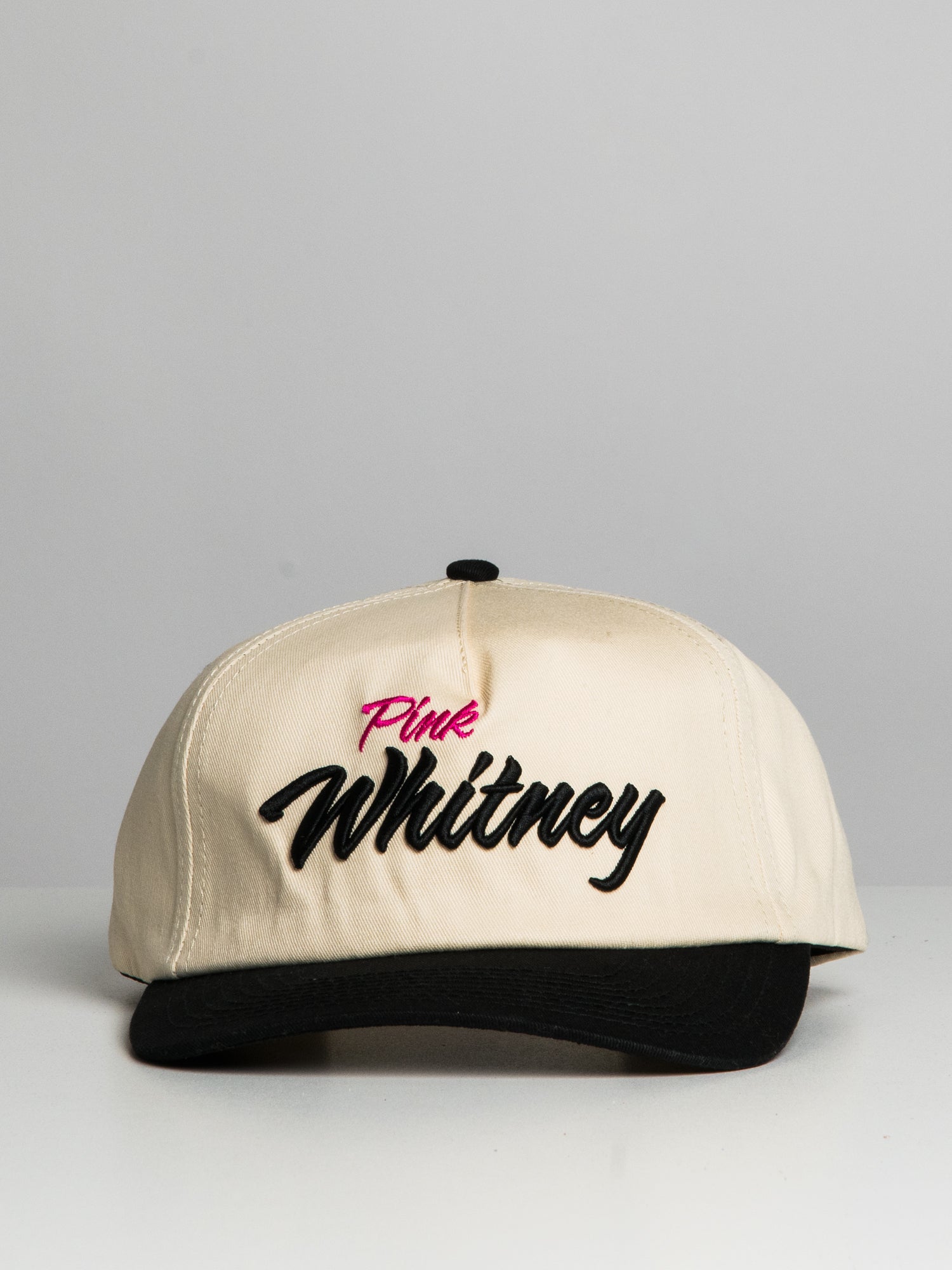 Barstool Sports Pink Whitney Script Hat - Adjustable Snapback Cap for Men & Women - Perfect for Sports Fans, Tailgating, and Casual Outfits