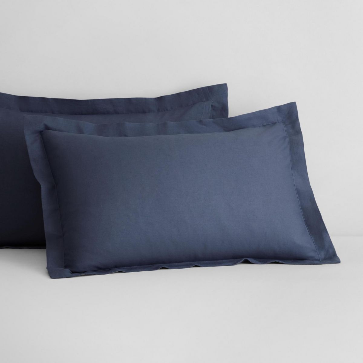 Sheridan Abbotson Ink Linen Tailored Pillowcase Pair - Premium 100% Linen Bedding Set for Luxury Bedroom & Guest Room Decor