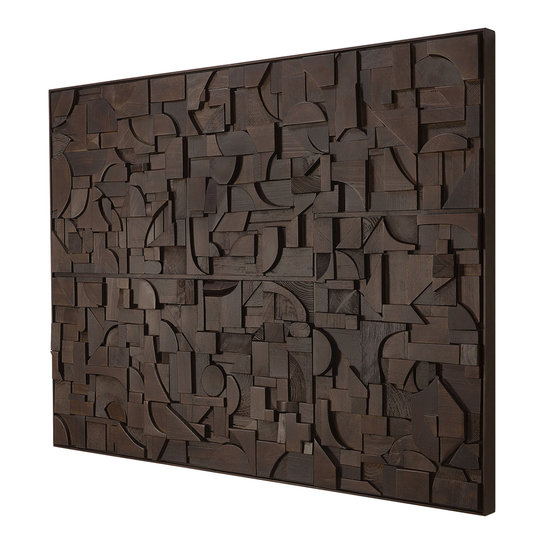 Ethnicraft Bricks Wall Art - Modern Brick Wall Decor for Living Room, Bedroom & Office - Handcrafted 3D Textured Wall Panels for Home & Commercial Spaces