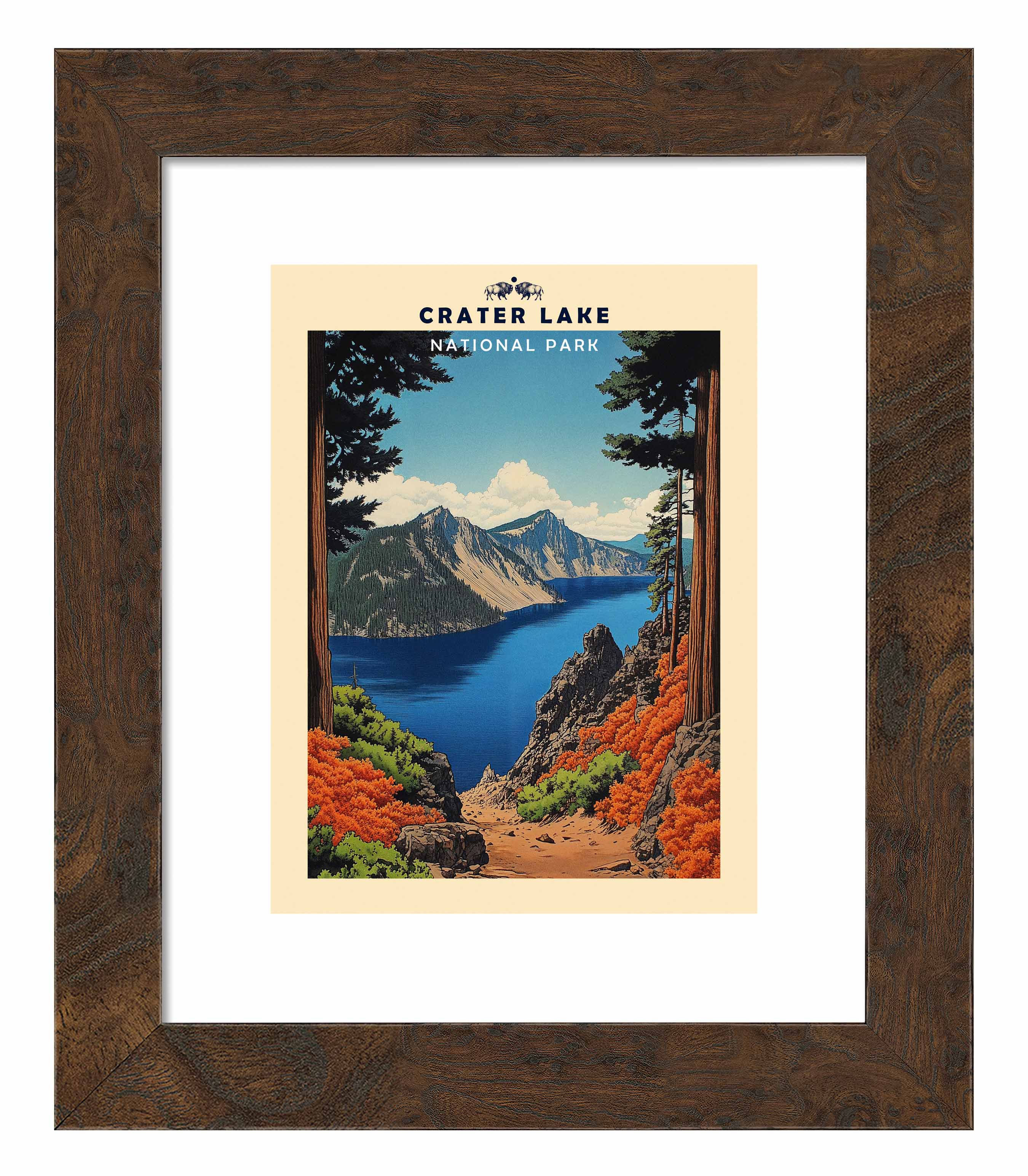 Crater Lake Art Prints - Stunning Wall Decor for Home & Office - Perfect for Living Room, Bedroom, or Gift