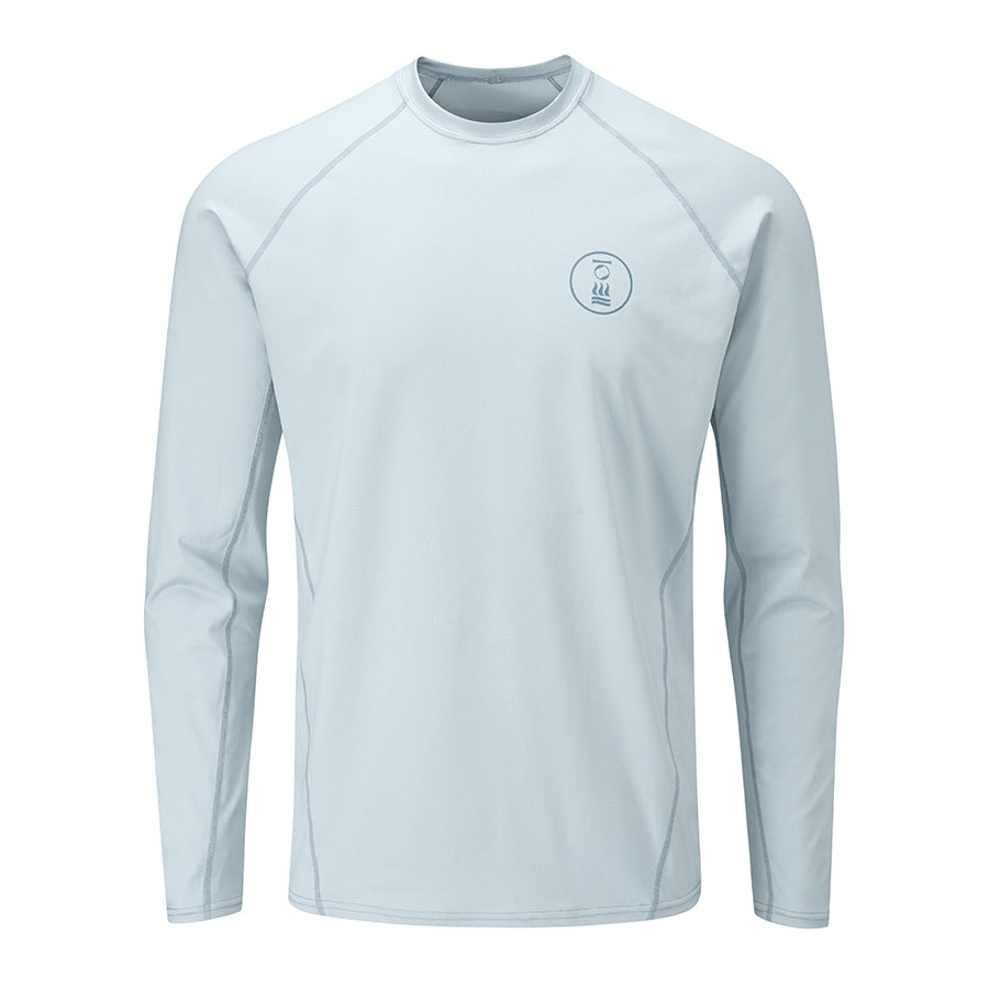 Fourth Element Men's Loose Fit Long Sleeve Hydro T-Shirt in Ice Blue - Perfect for Swimming, Diving & Water Sports