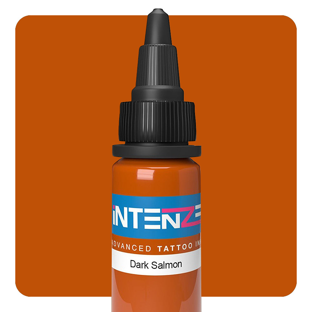 Dark Salmon Tattoo Ink by Intenze - Professional Tattoo Supplies for Artists - Choose Your Size - Perfect for Realism, Watercolor & Fine Line Tattoos