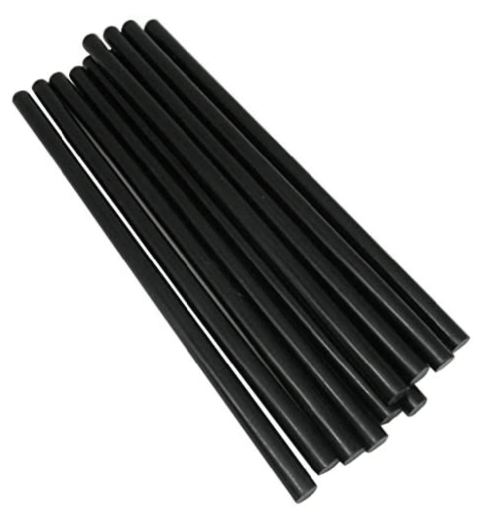 18 Pack Black Hot Glue Sticks - 0.43 x 7.48 Inch High-Temperature Adhesive for DIY Crafts, Home Decor, Scrapbooking & School Projects | Perfect for Arts, Woodworking & Fabric Bonding