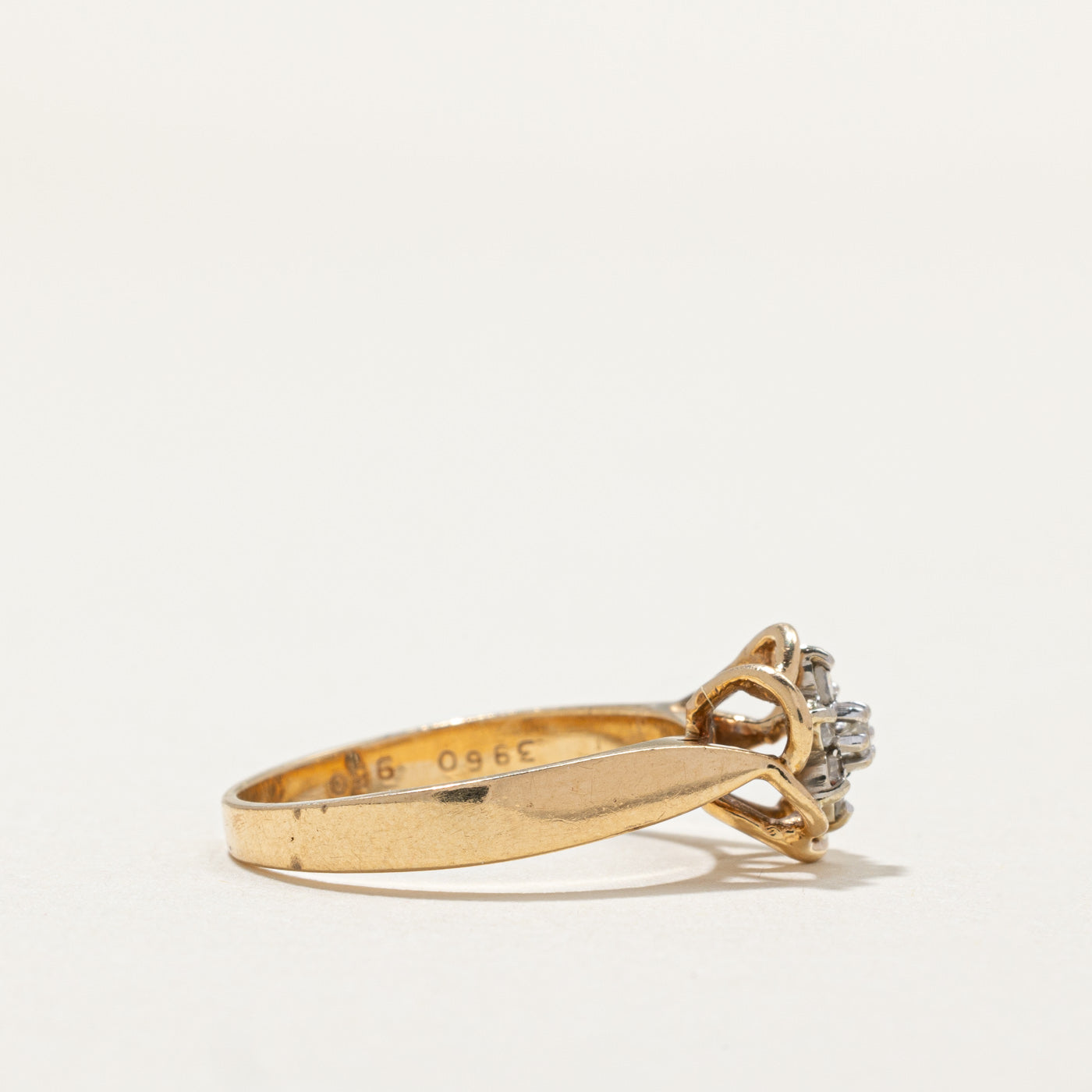 0.13ctw Diamond Cluster Ring for Women - Size 6 | Elegant Wedding, Engagement & Anniversary Jewelry Gift