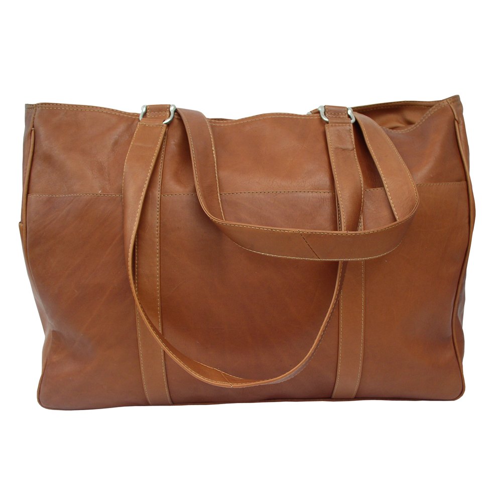 Premium Genuine Leather Large Shopping Tote Bag - Classic Saddle Design, One Size Fits All - Perfect for Grocery Shopping, Work, Travel & Everyday Use