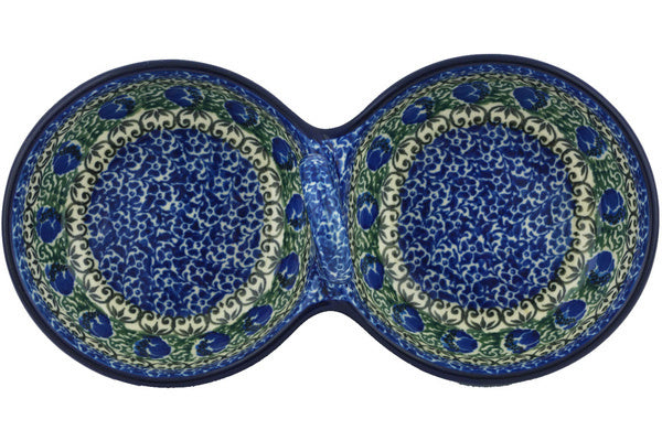 10-Piece Condiment Dish Set with Peacock Feather Design - Perfect for Serving Sauces, Dips, and Spices at Parties, BBQs, and Family Gatherings