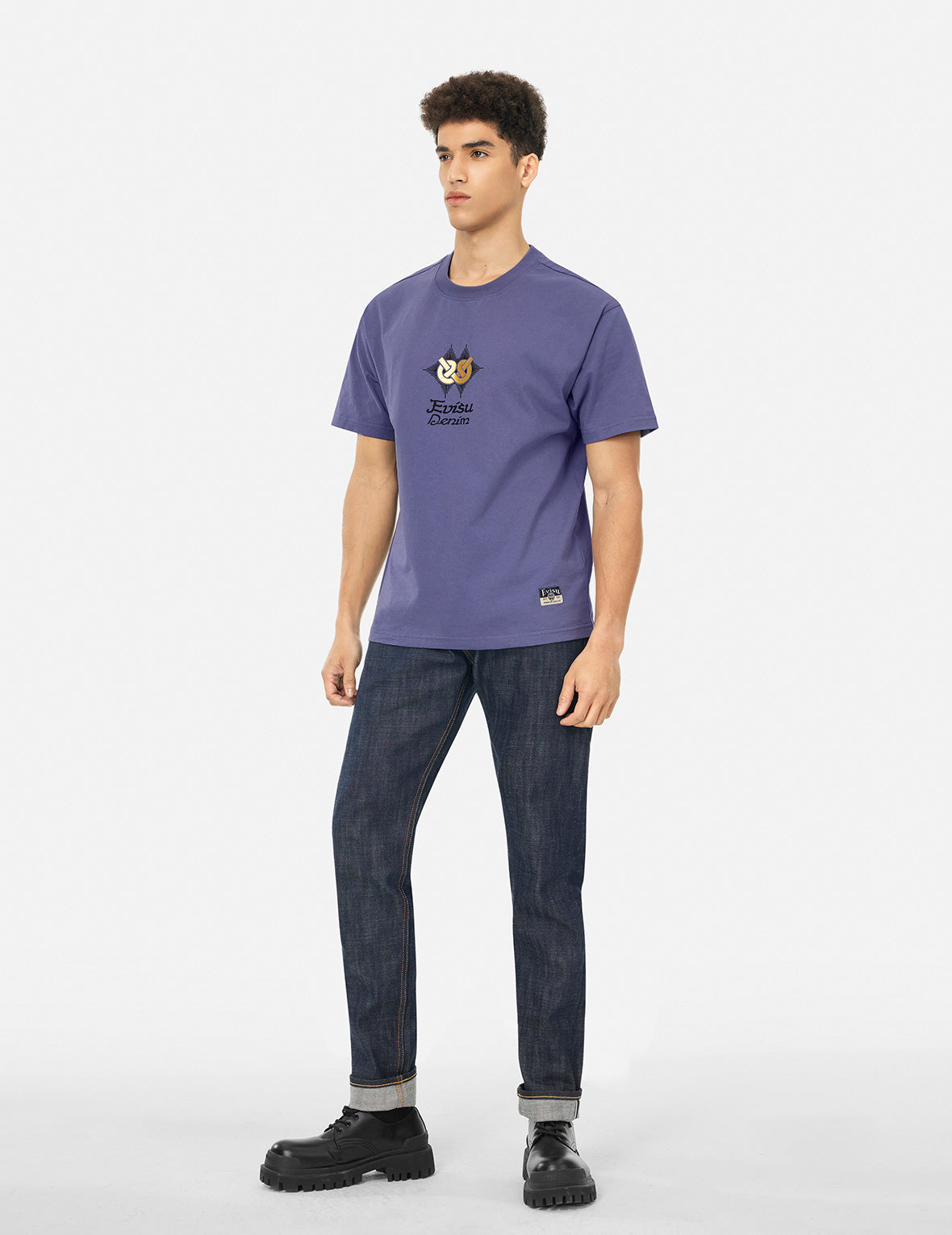 Hakutaku Print Relax Fit T-Shirt for Men - Soft Cotton Casual Tee for Everyday Wear, Street Style & Lounge Comfort