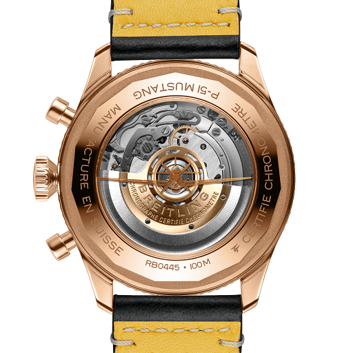 Breitling Super AVI Chronograph GMT 18K Red Gold Men's Luxury Watch - Perfect for Business, Travel & Special Occasions
