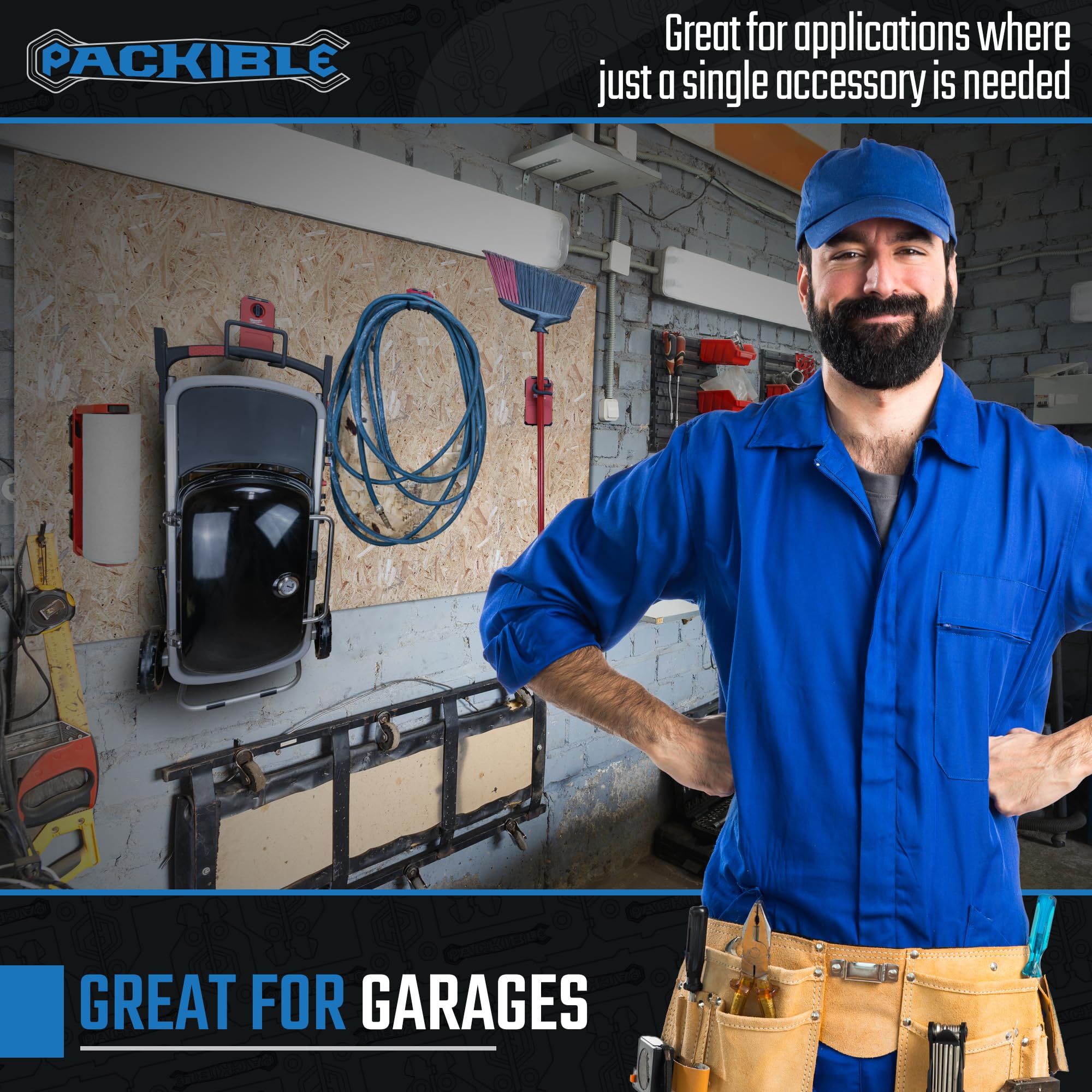 PACKIBLETool Manta Mounts - Milwaukee Packout Compatible Locking Mounting Cleats for Tool Storage & Organization | Secure Power Tool Accessories in Trucks, Workshops & Job Sites