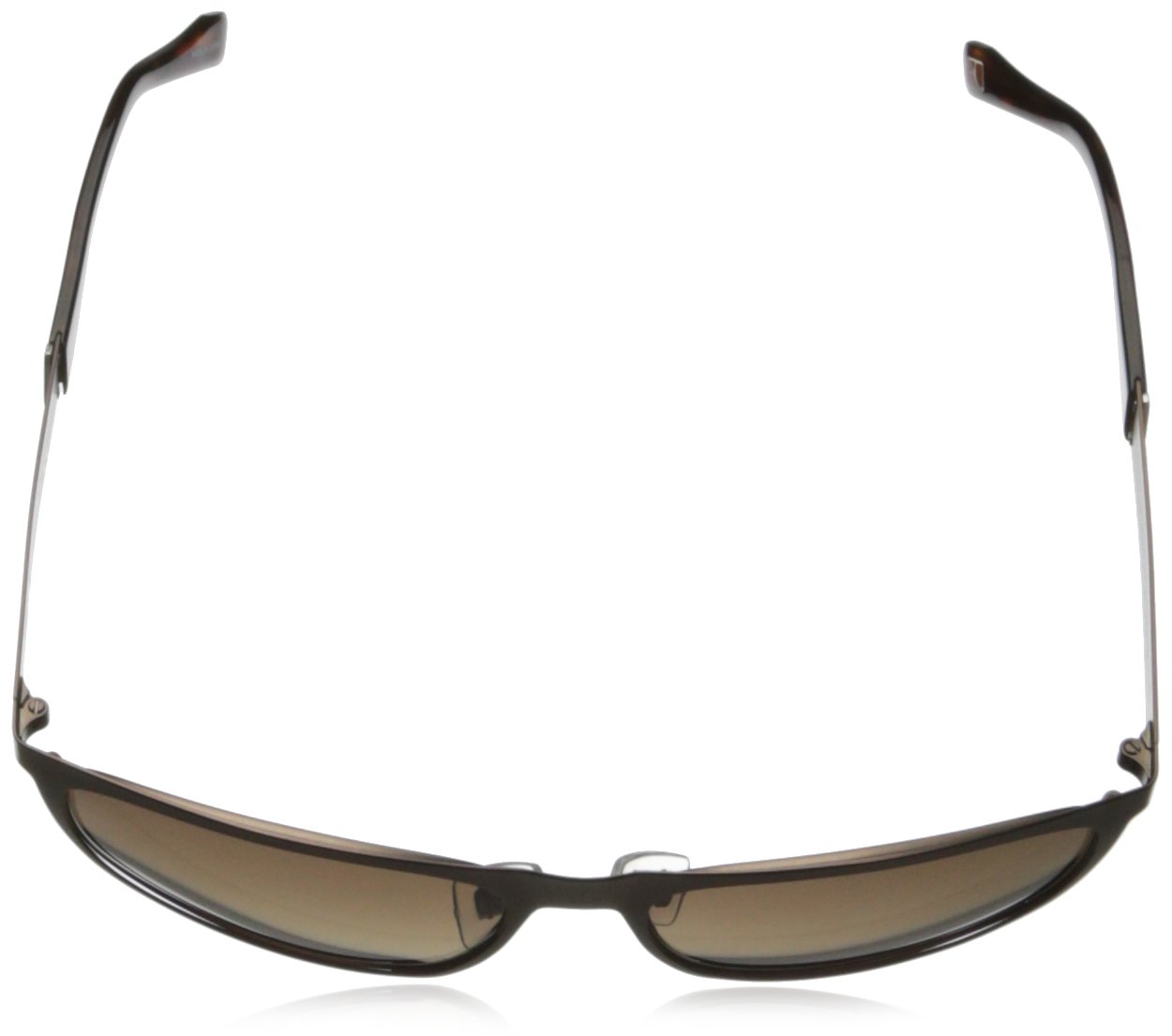 BOSS by Hugo Boss Men's 0096/S Rectangular Sunglasses - Semi Matte Brown Frame, 57mm Lens - UV Protection for Driving, Outdoor & Fashion Wear