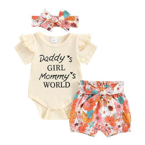 Daddy's Girl Mommy's World Beige