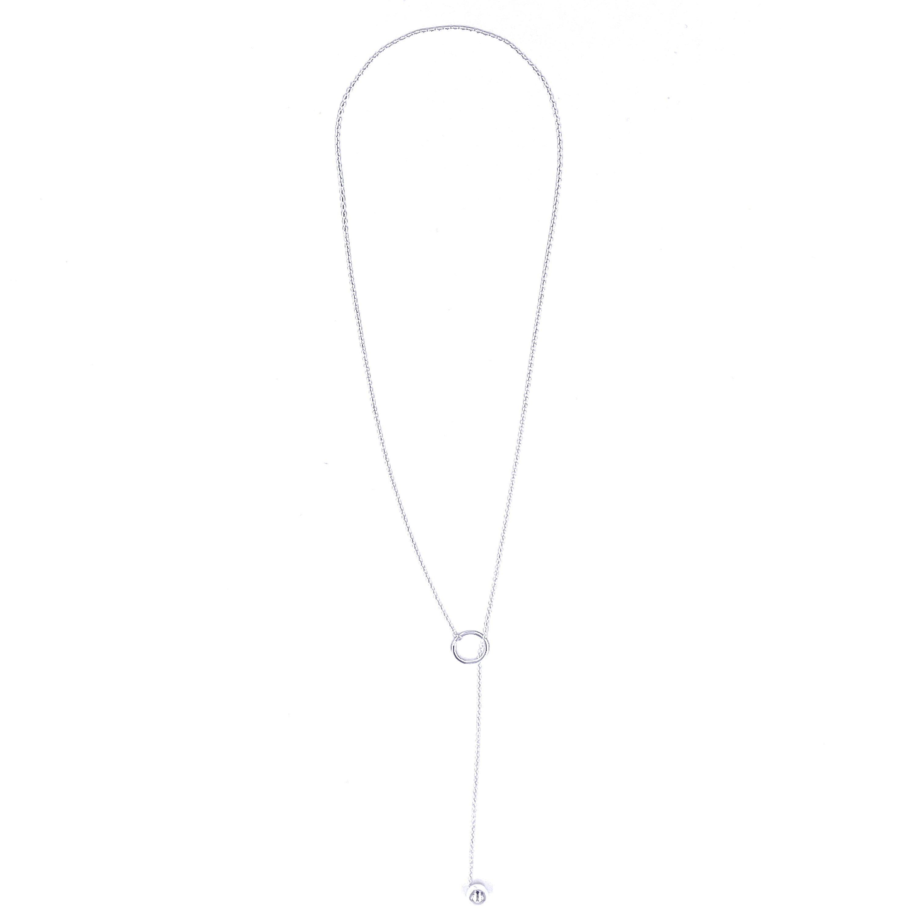 Elegant Ashley Gold Sterling Silver CZ Lariat Necklace for Women | Perfect for Weddings, Parties & Evening Events